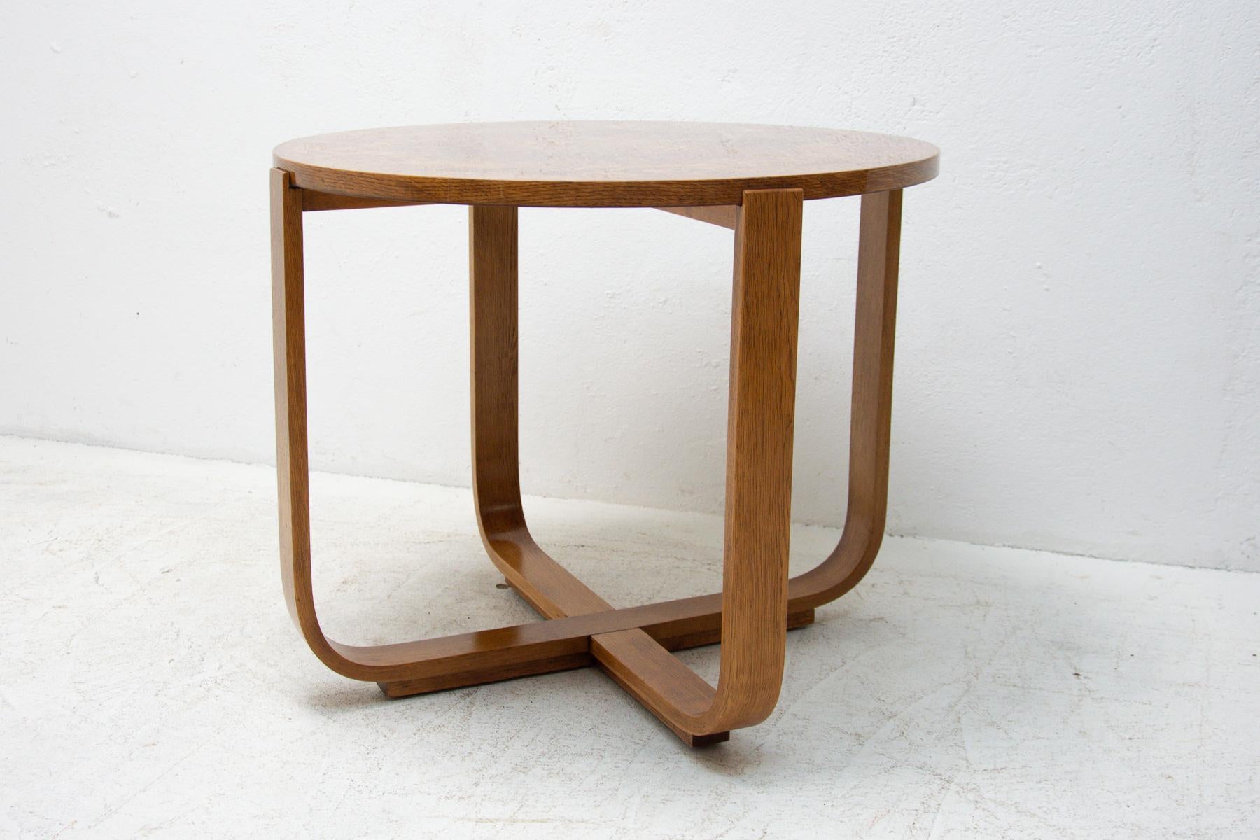 Veneer Modernist Coffee Table H-168 Designed by Jindrich Halabala for UP Závody, 1930´s