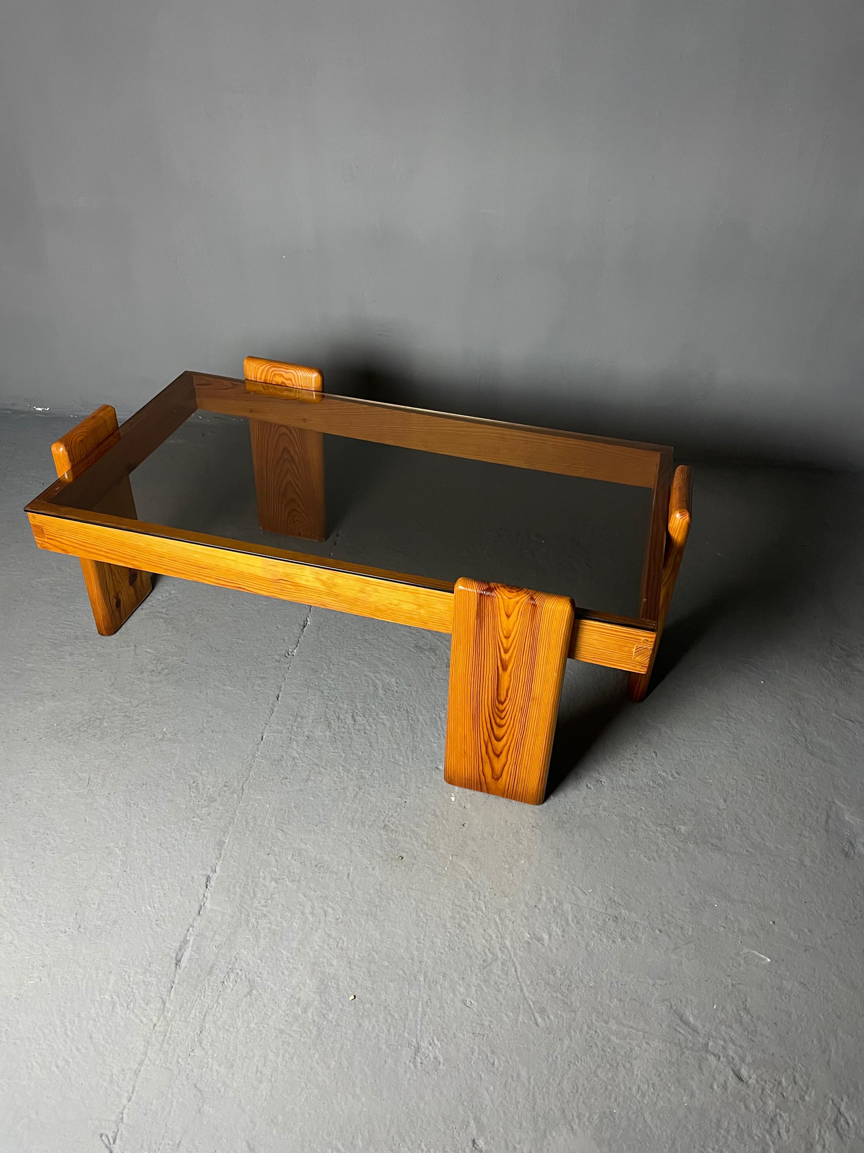 Late 20th Century Modernist Coffee Table in Pine by Rainer Daumiler