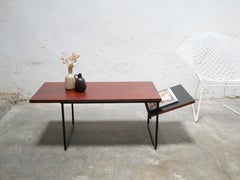 Modernistischer Couchtisch aus Holz und Metall von Georges Frydman für EFA-Ausgaben