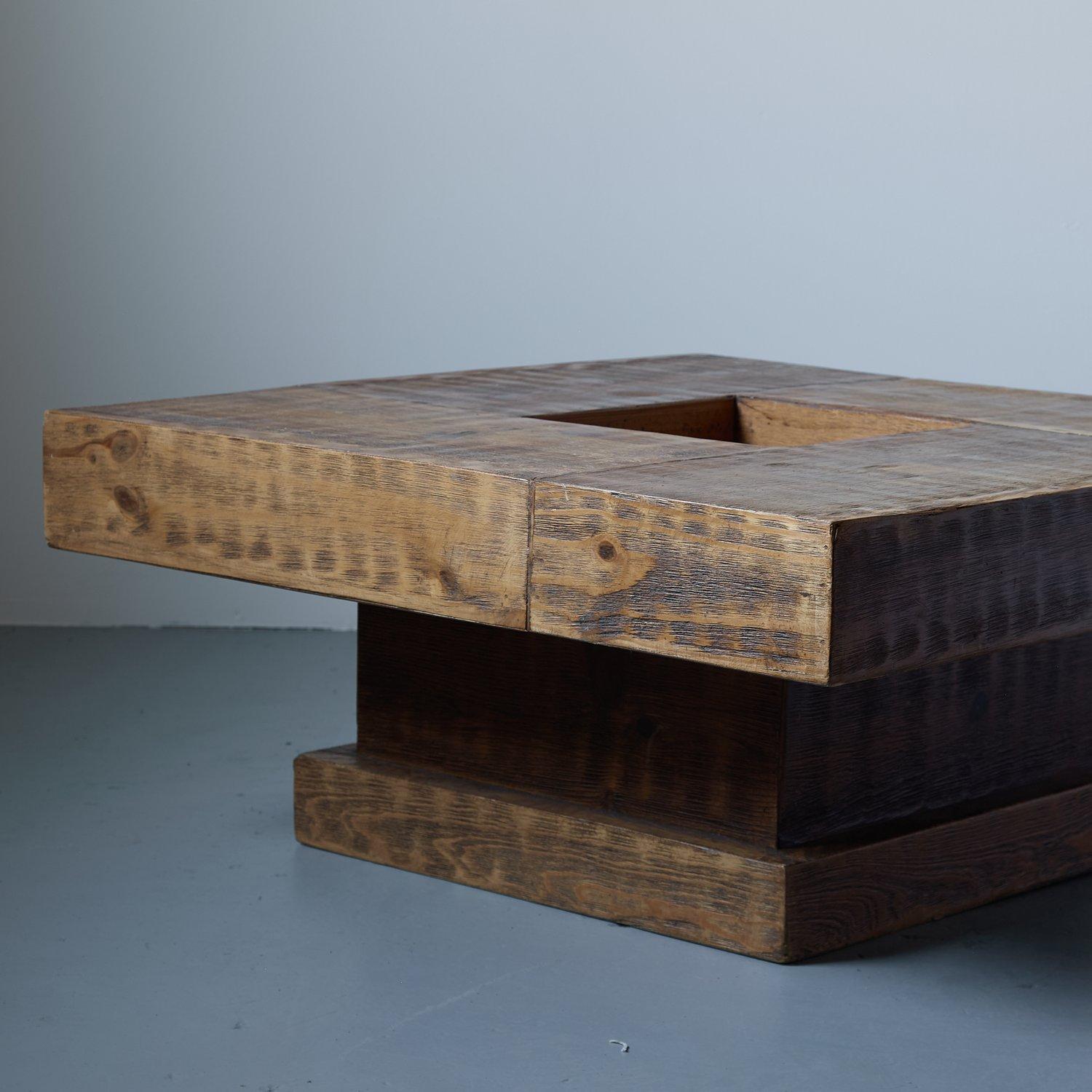 20th Century Modernist Coffee Table reminiscent of Donald Judd, 1970s