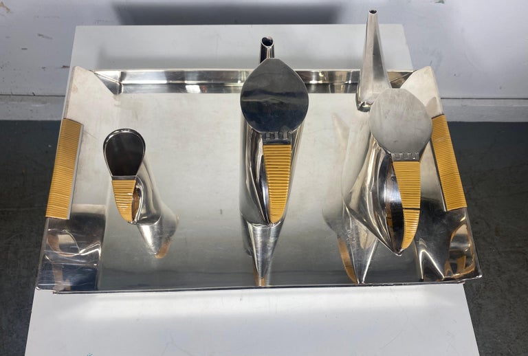 Modernist Coffee / Tea Set by Lino Sabattini, Christofle For Sale at ...