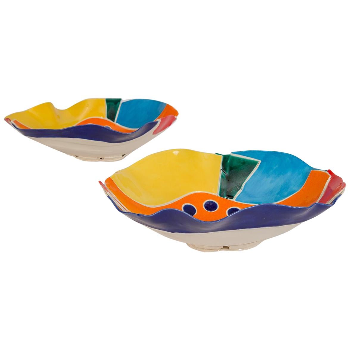 Modernist Collage Studio Pottery Bowls For Sale