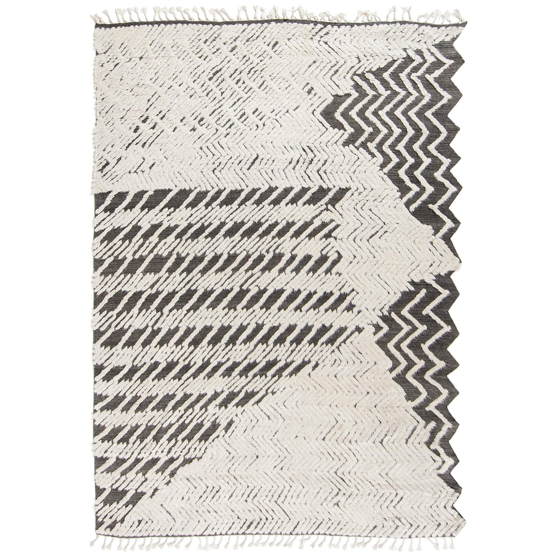 Nazmiyal Collection Modernist Rug. Size: 9
 11" x 14
 1"