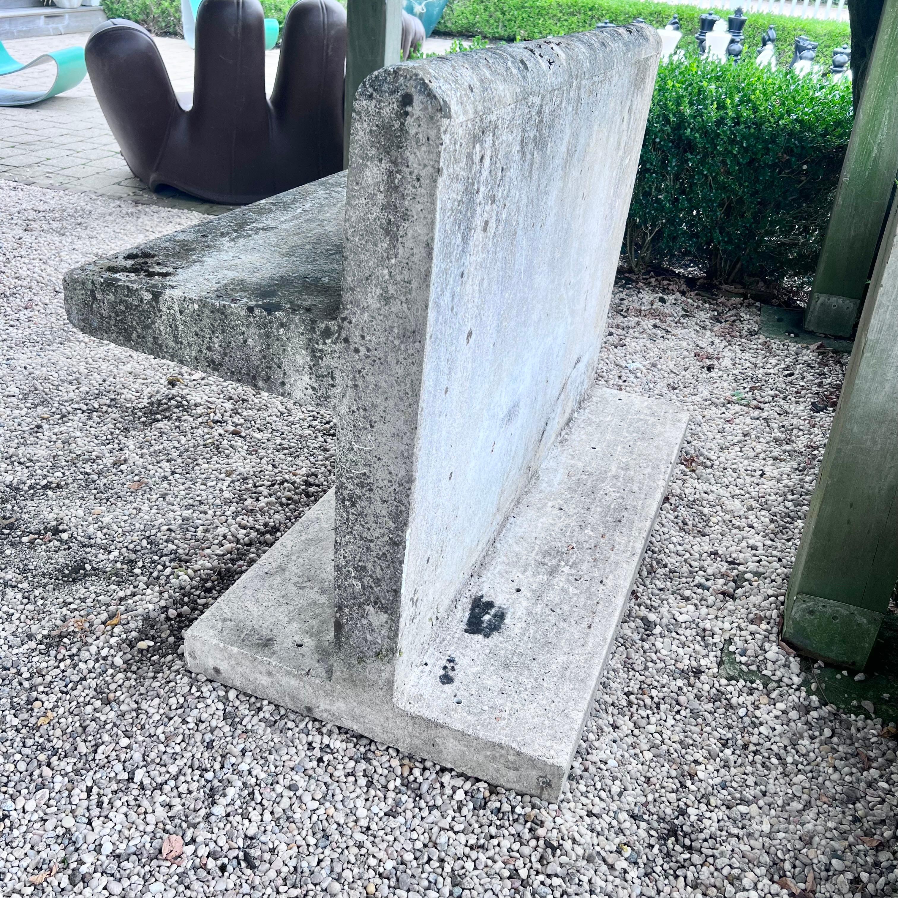 Modernist Concrete Bench, Belgium circa 1940s For Sale 1
