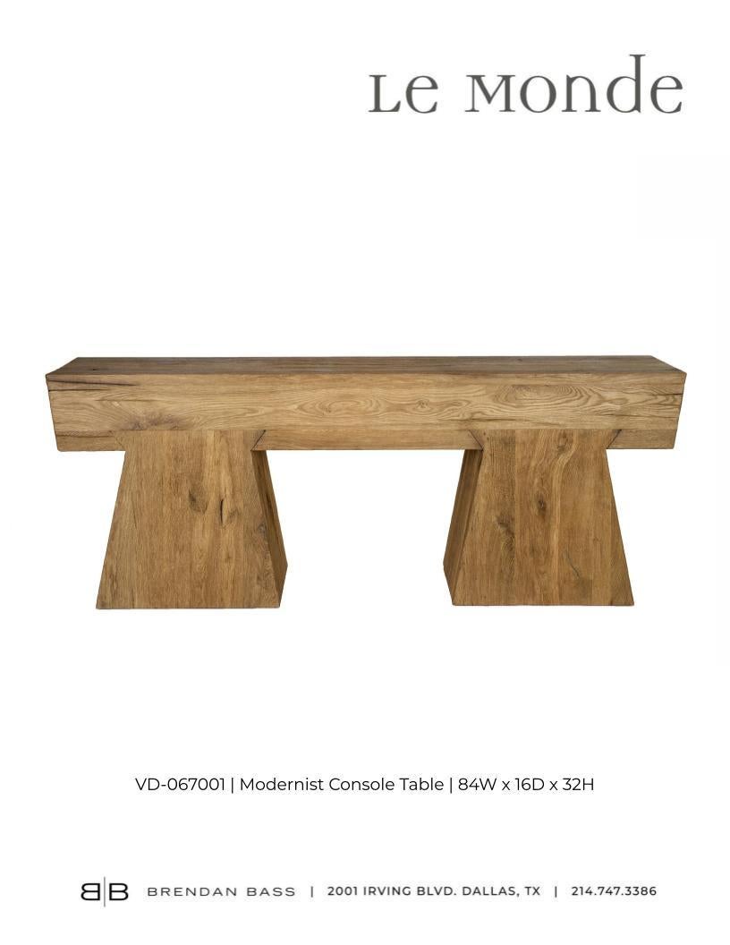 20th Century Modernist Console Table