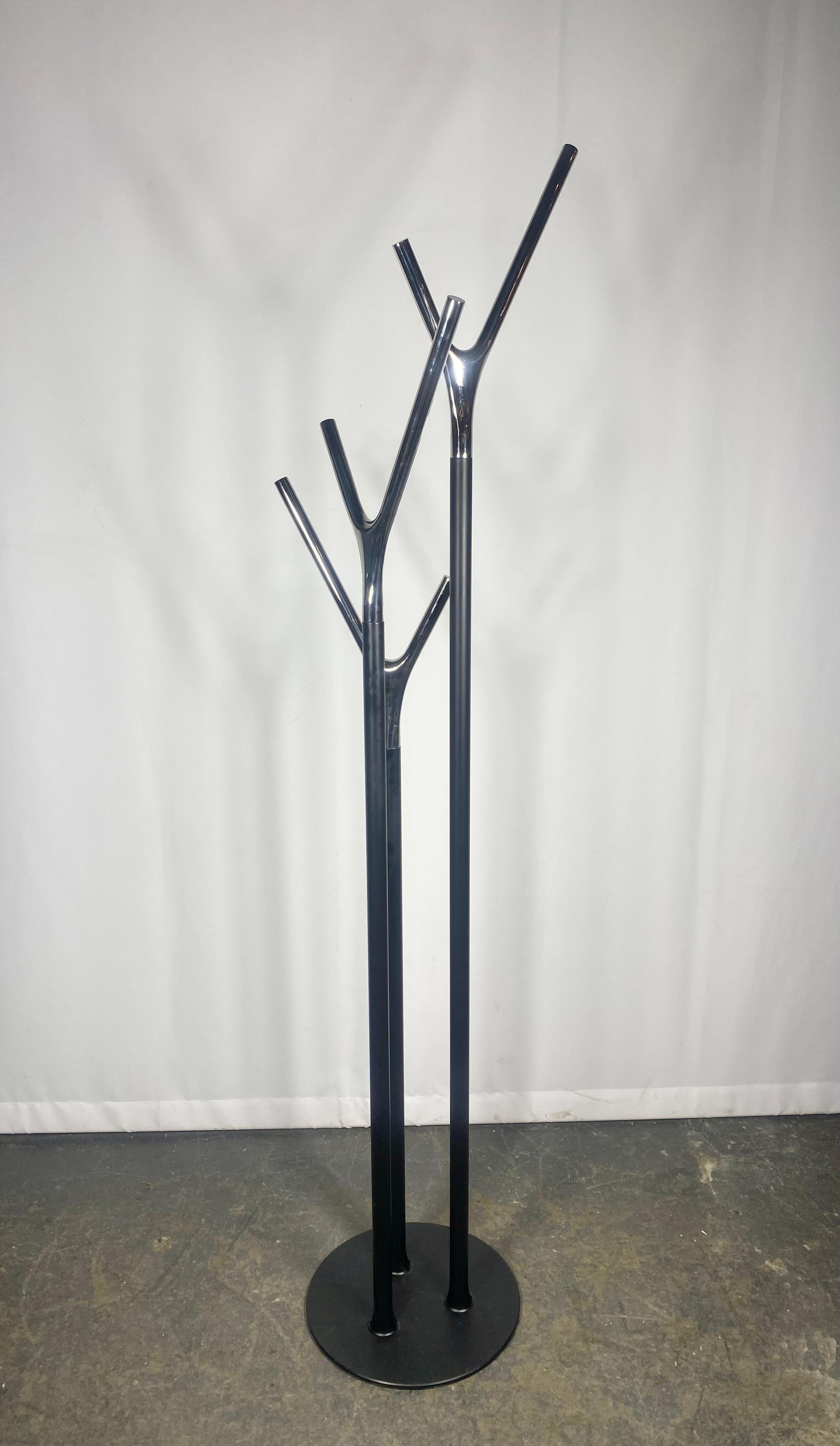 Danish Modernist Contemporary Wishbone Coat Stand - Mirror Chrome by Busk+Hertzog For Sale