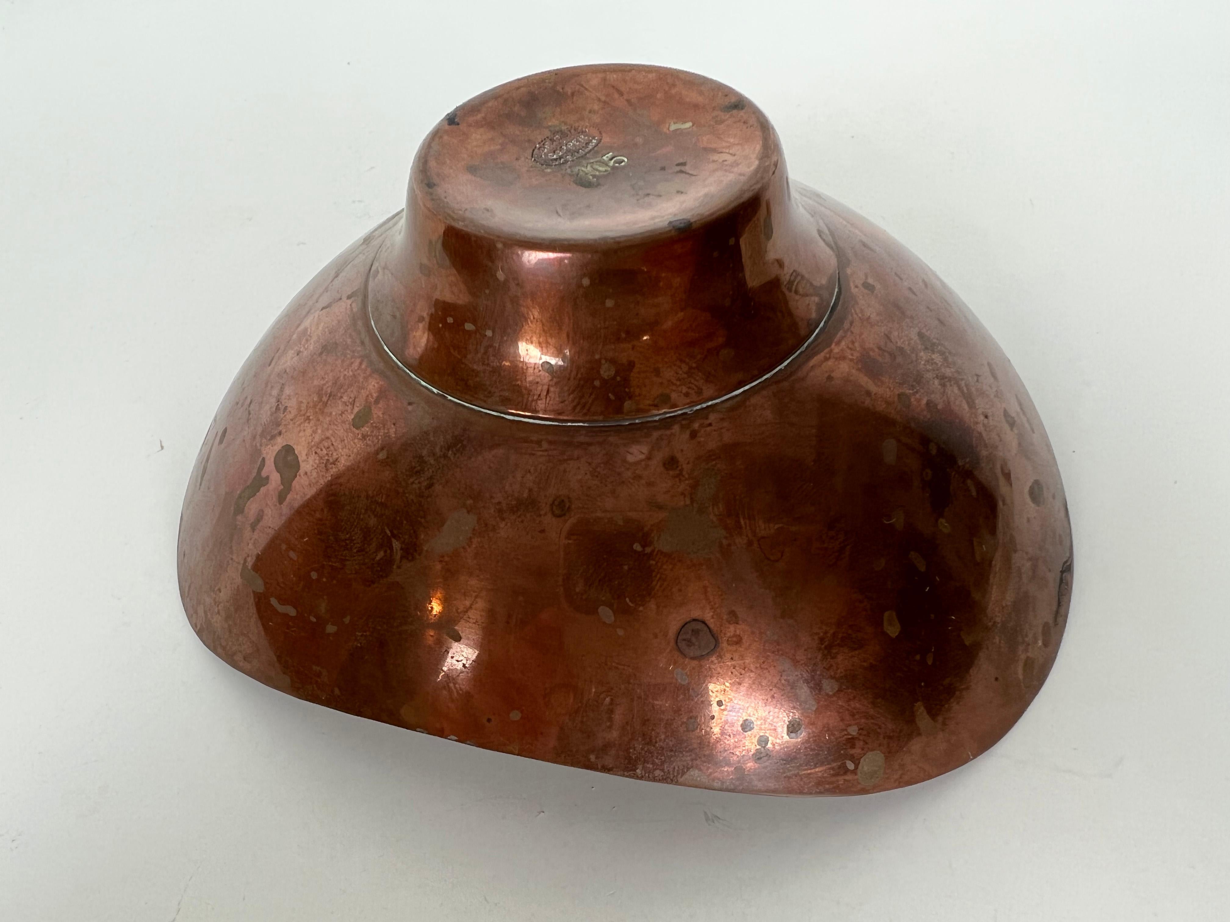 Modernist Copper Bowl by Ernst Dragsted 4