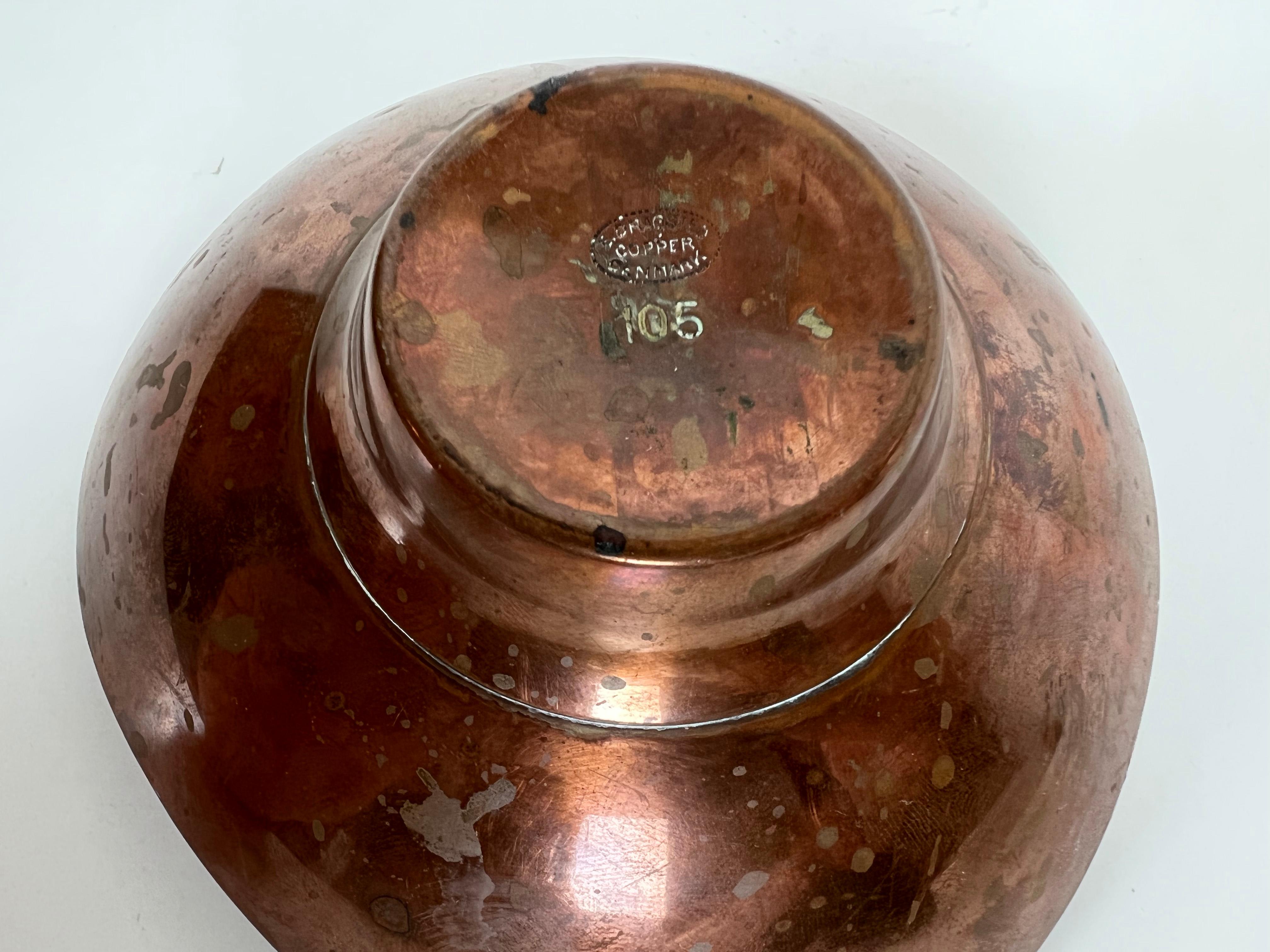 Modernist Copper Bowl by Ernst Dragsted 5