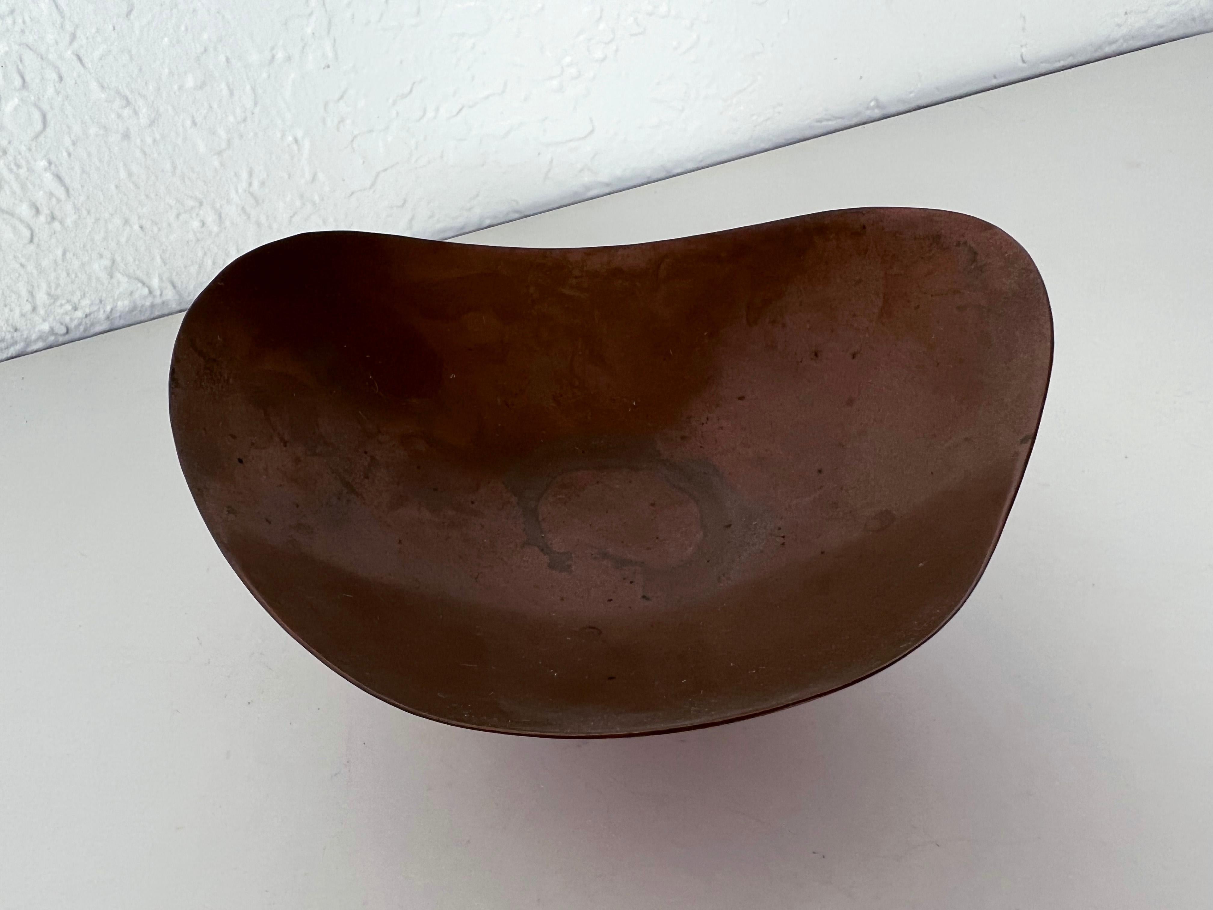 Modernist Copper Bowl by Ernst Dragsted In Good Condition In Fort Lauderdale, FL