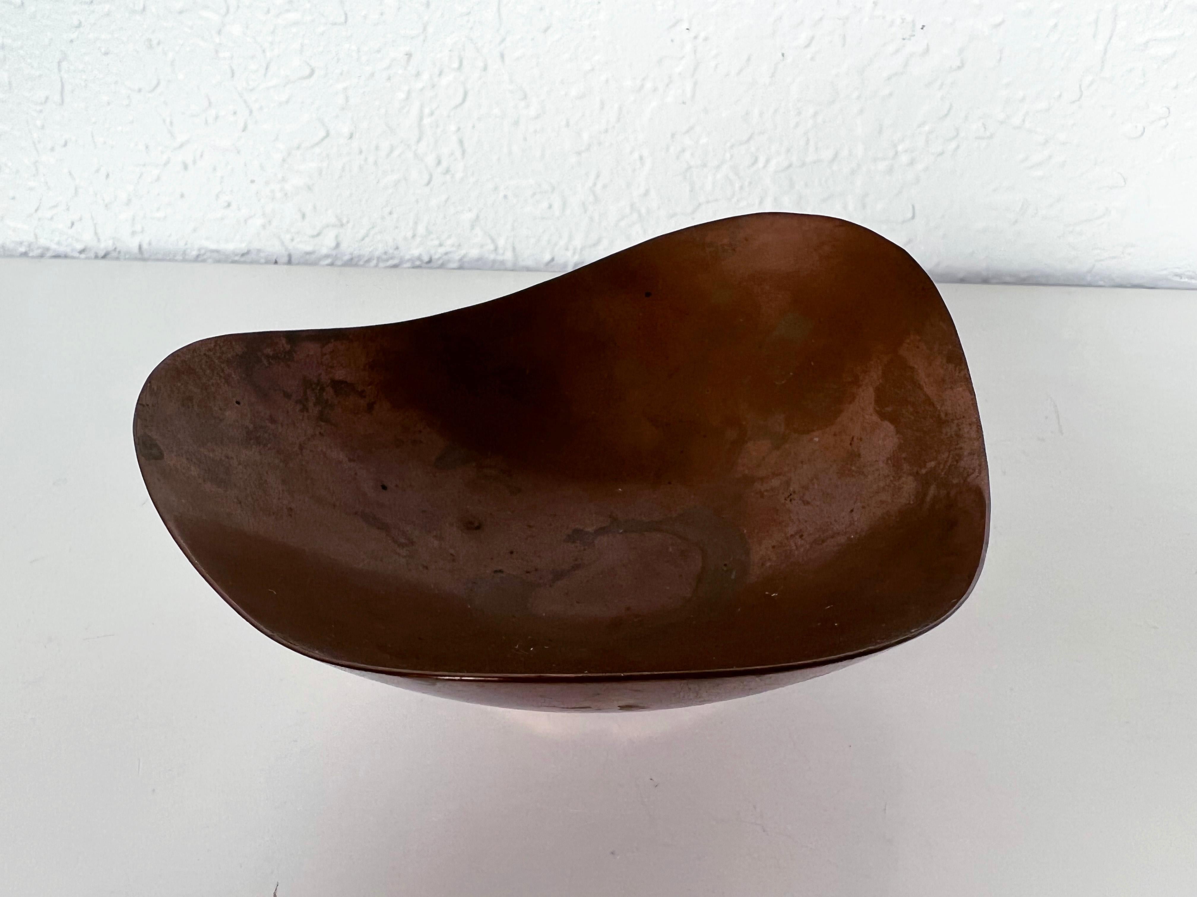 20th Century Modernist Copper Bowl by Ernst Dragsted