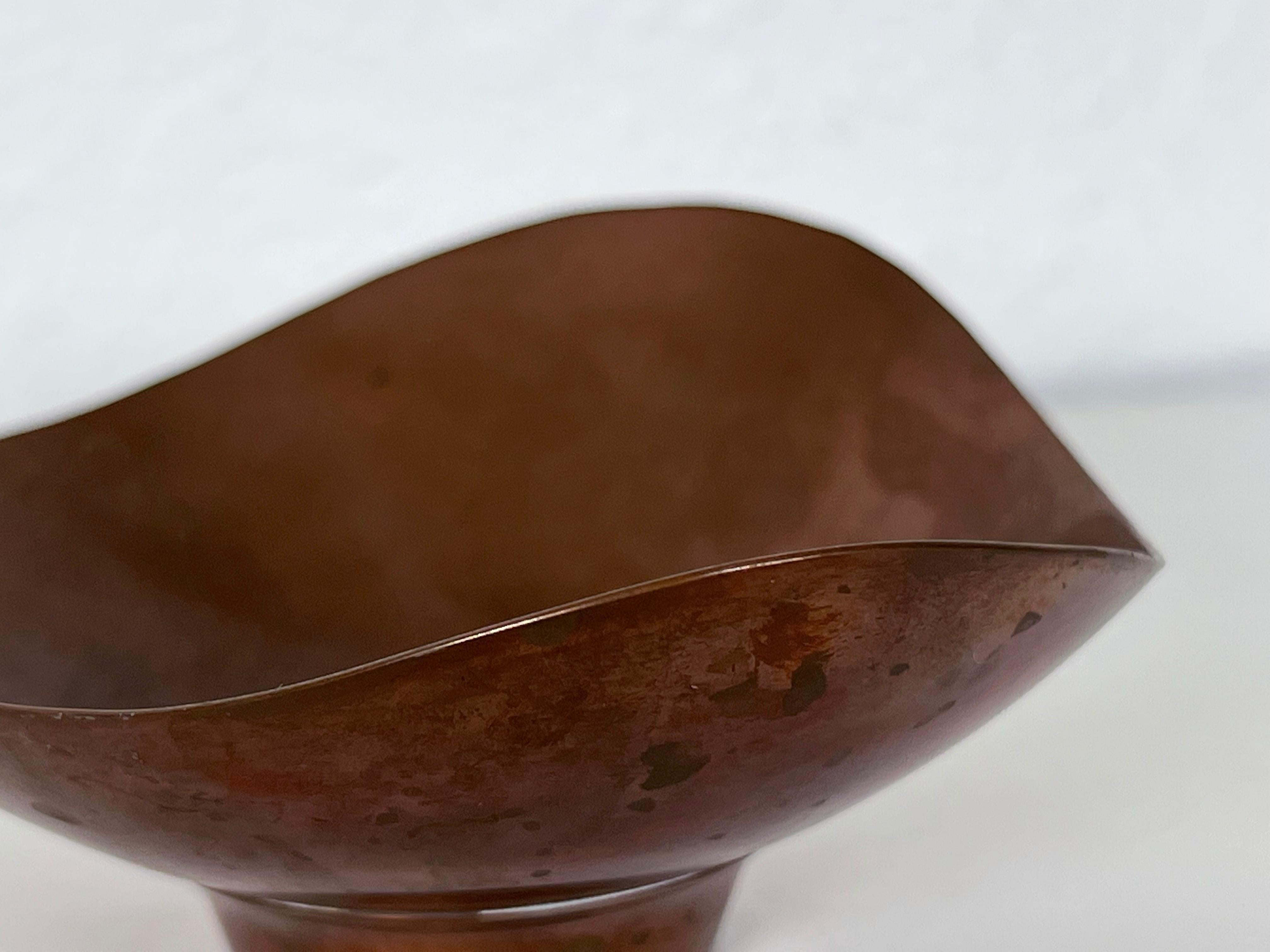 Modernist Copper Bowl by Ernst Dragsted 1