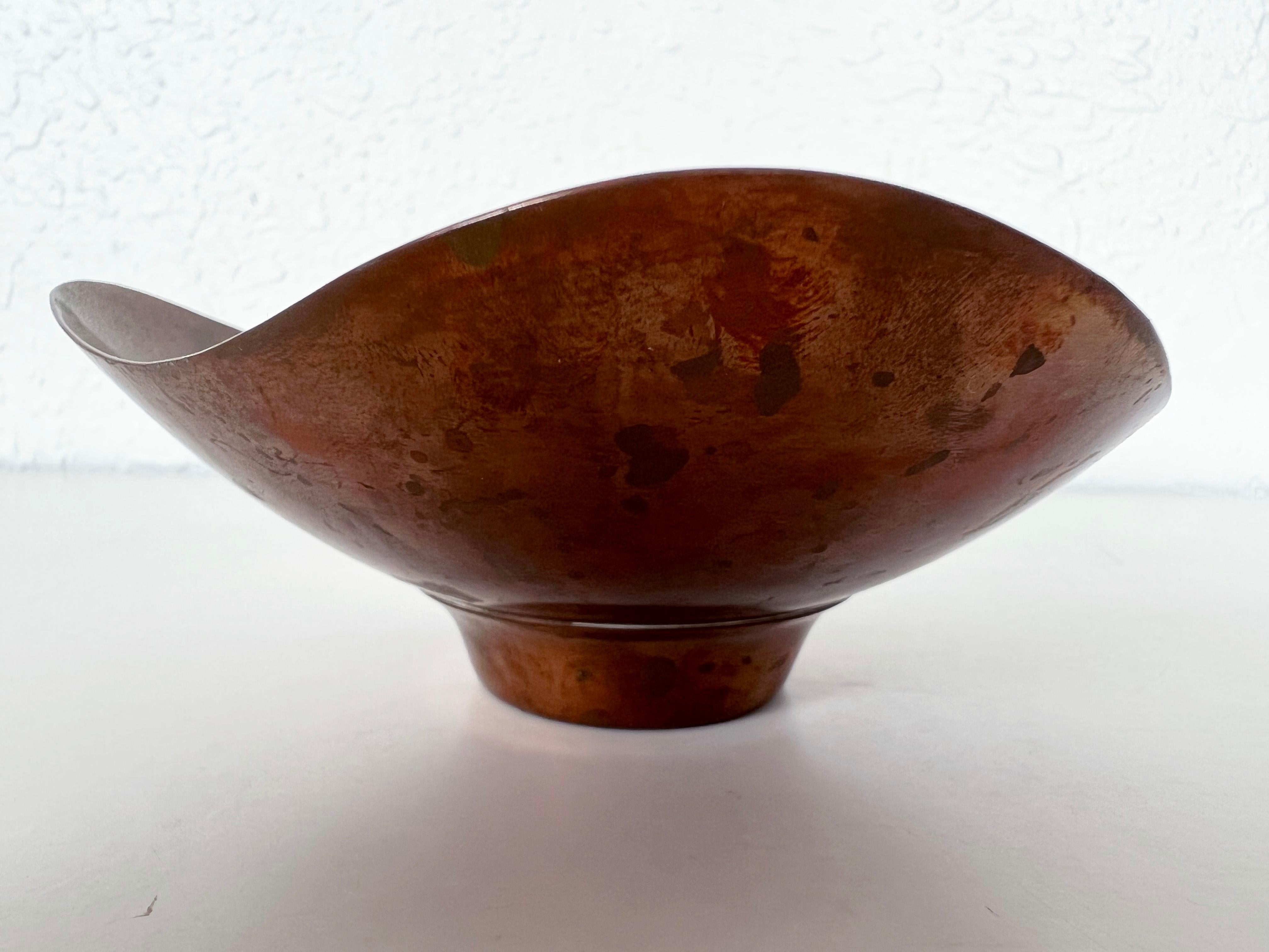 Modernist Copper Bowl by Ernst Dragsted 2