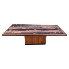Modernist copper coffee table by Heinz Lilienthal, 1970s