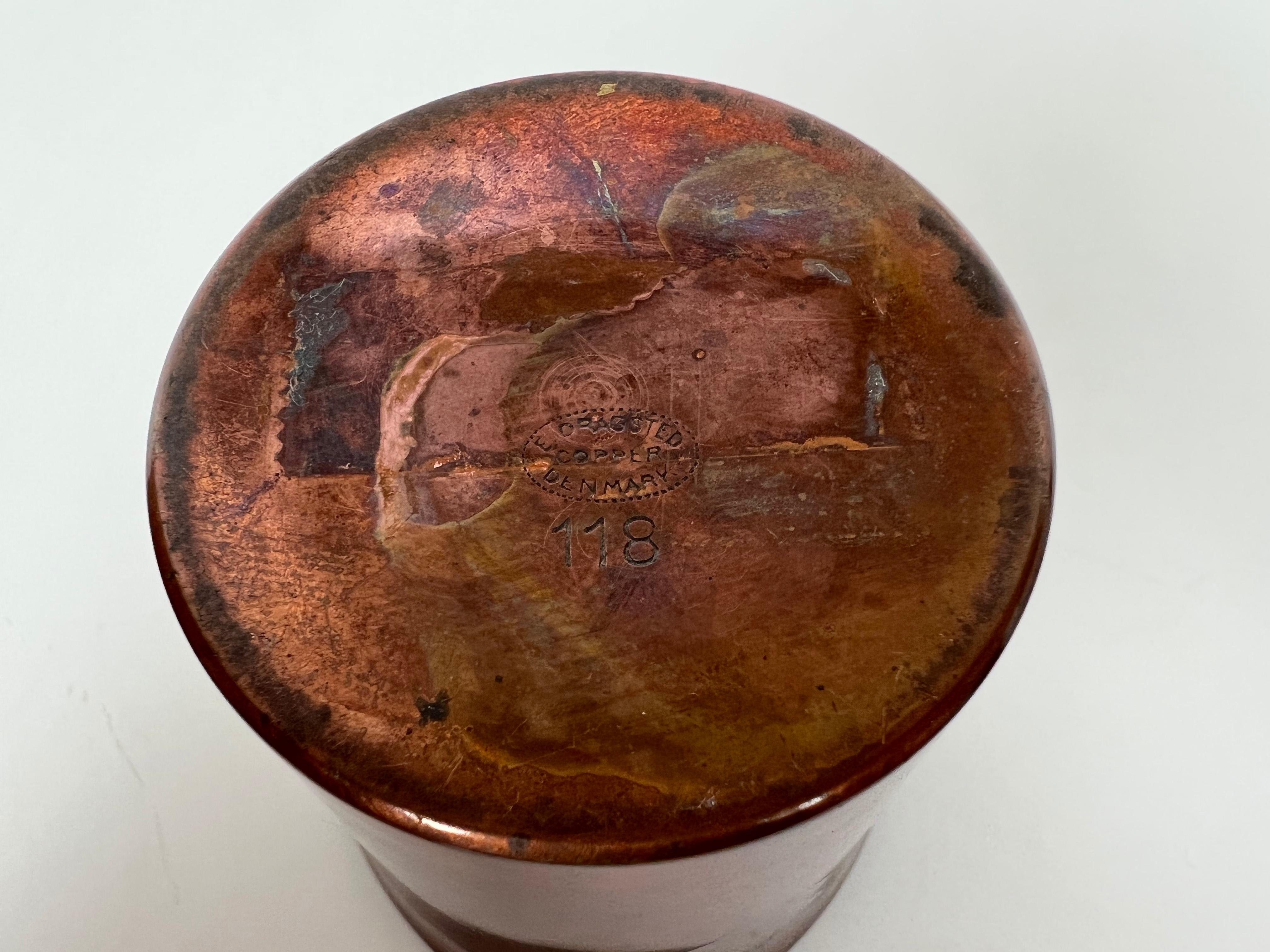 Modernist Copper Cup by Ernst Dragsted For Sale 5