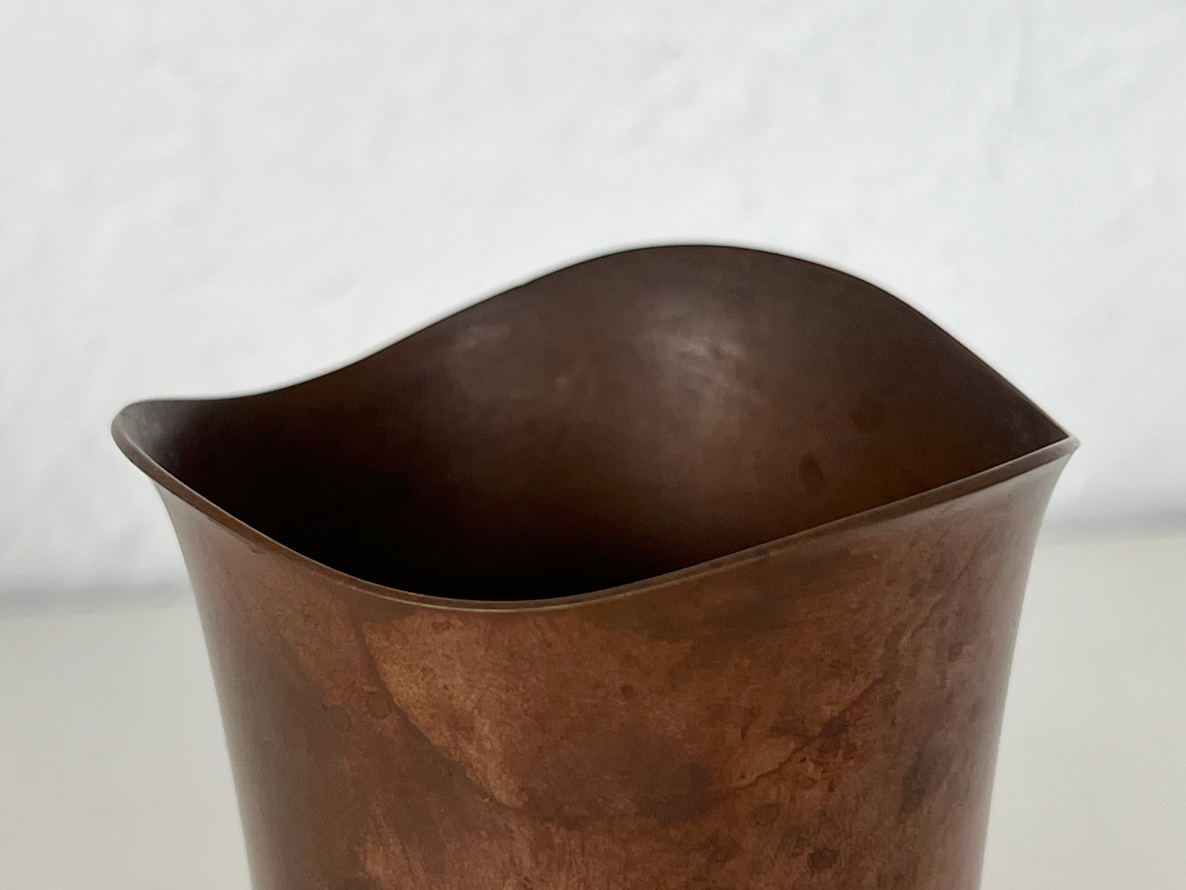 Modernist Copper Cup by Ernst Dragsted For Sale 2