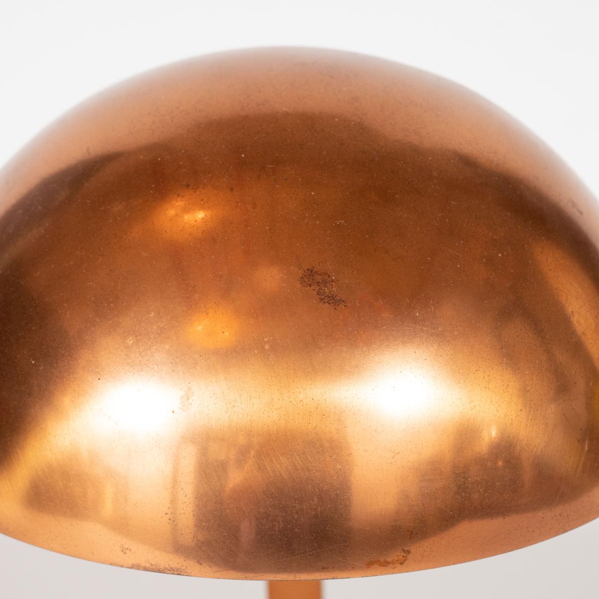  Lampe de bureau moderniste en cuivre par Adnet en vente 1