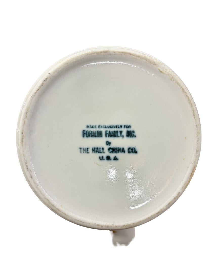 Modernistischer kupferisolierter keramikkessel von Hall China (Keramik) im Angebot
