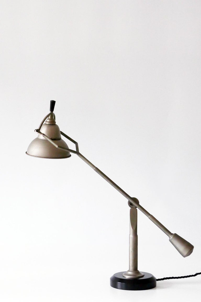 Modernist Counterbalance Table Lamp by Edouard-Wilfred Buquet, 1927, France  For Sale at 1stDibs