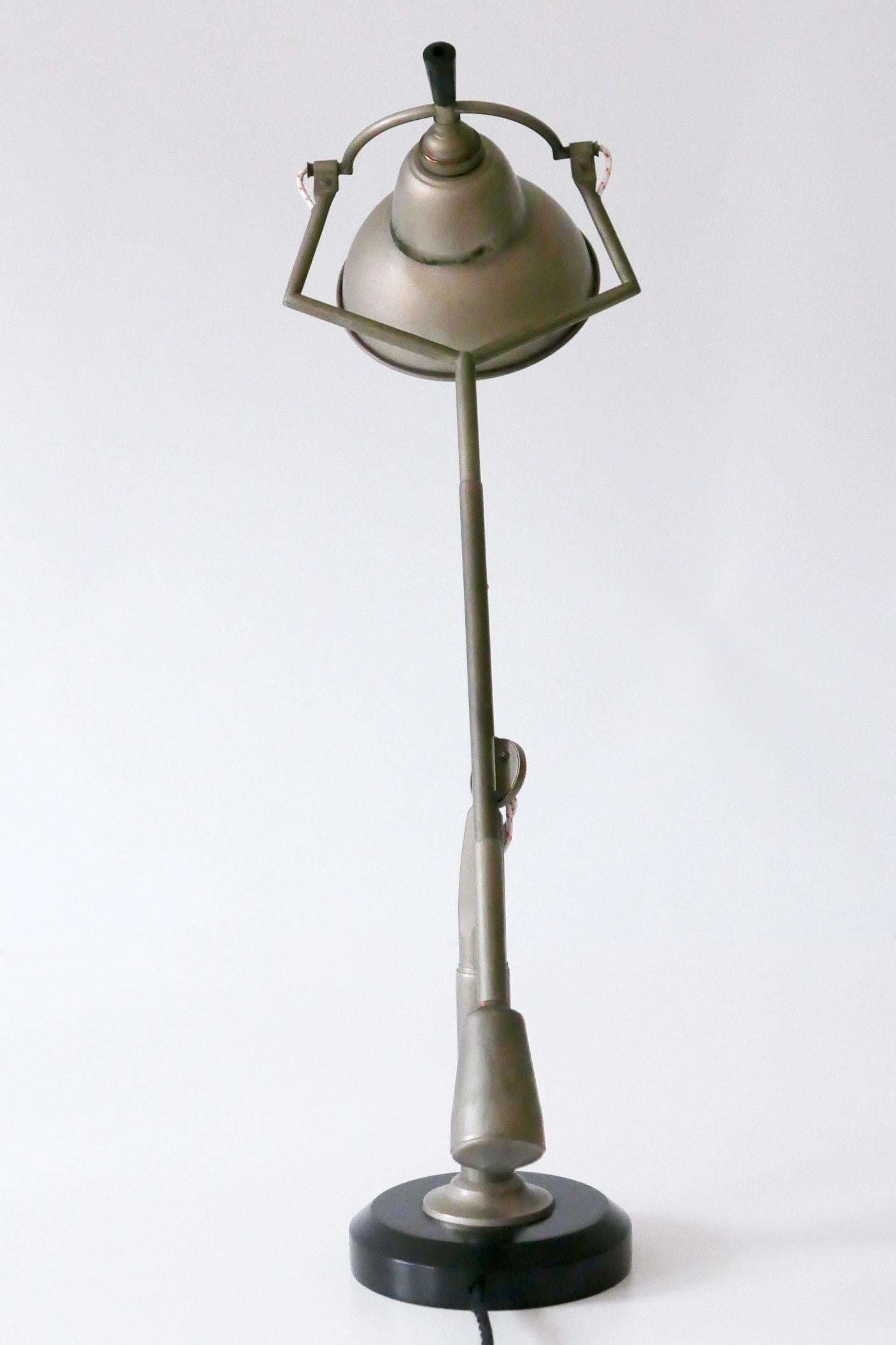 Modernist Counterbalance Table Lamp by Edouard-Wilfred Buquet, 1927, France For Sale 5