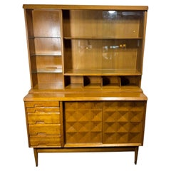 Modernist Credenza w/top Button Tufted Doors Designed by Salvatore Bevilacqua