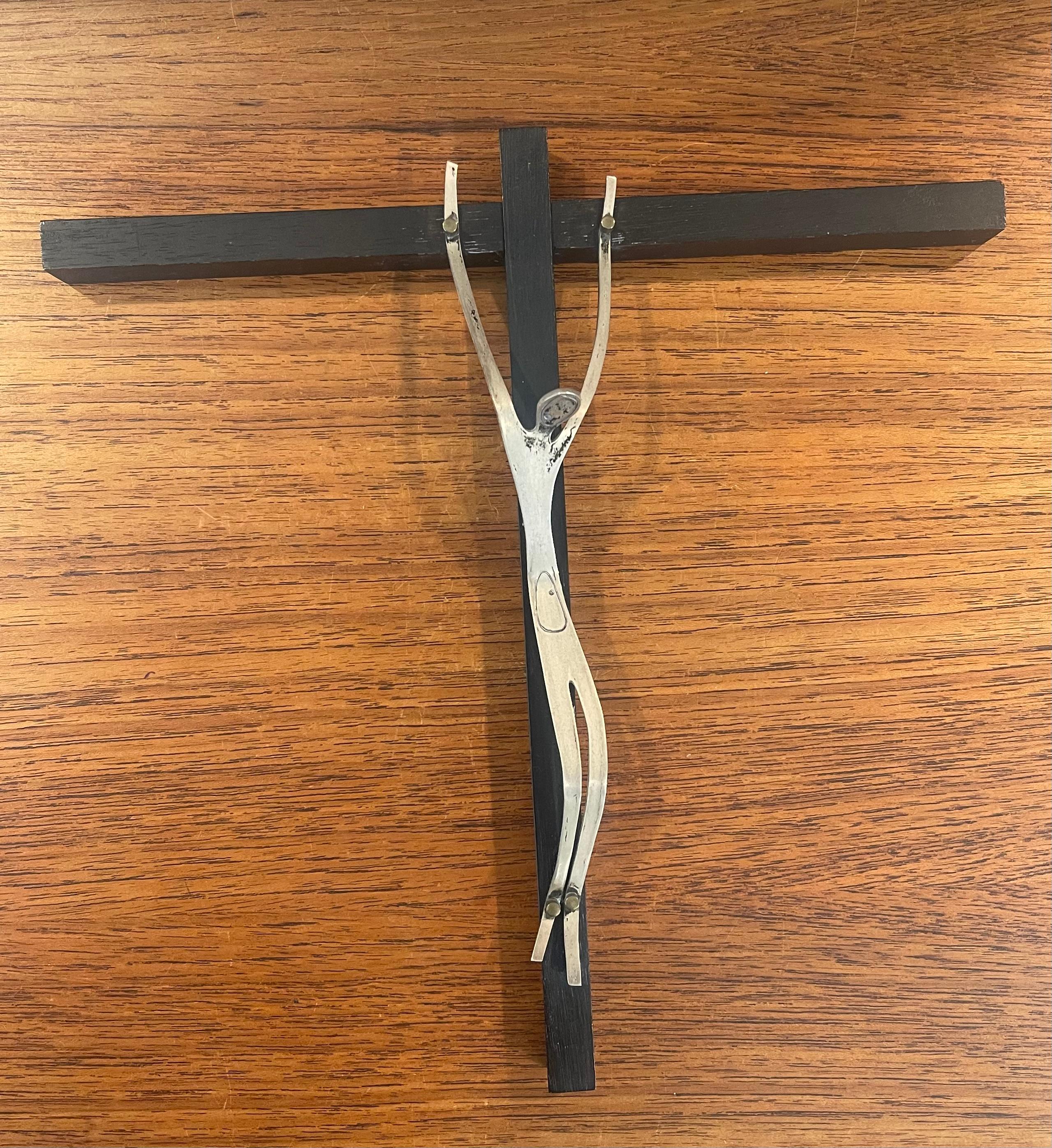 Mid-Century Modern Modernist Crucifix / Cross by Talleres Monastico 