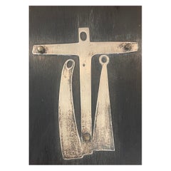 Modernist "Crucifixion” Wall Plaque by Talleres Monastico, Benedictine Monks