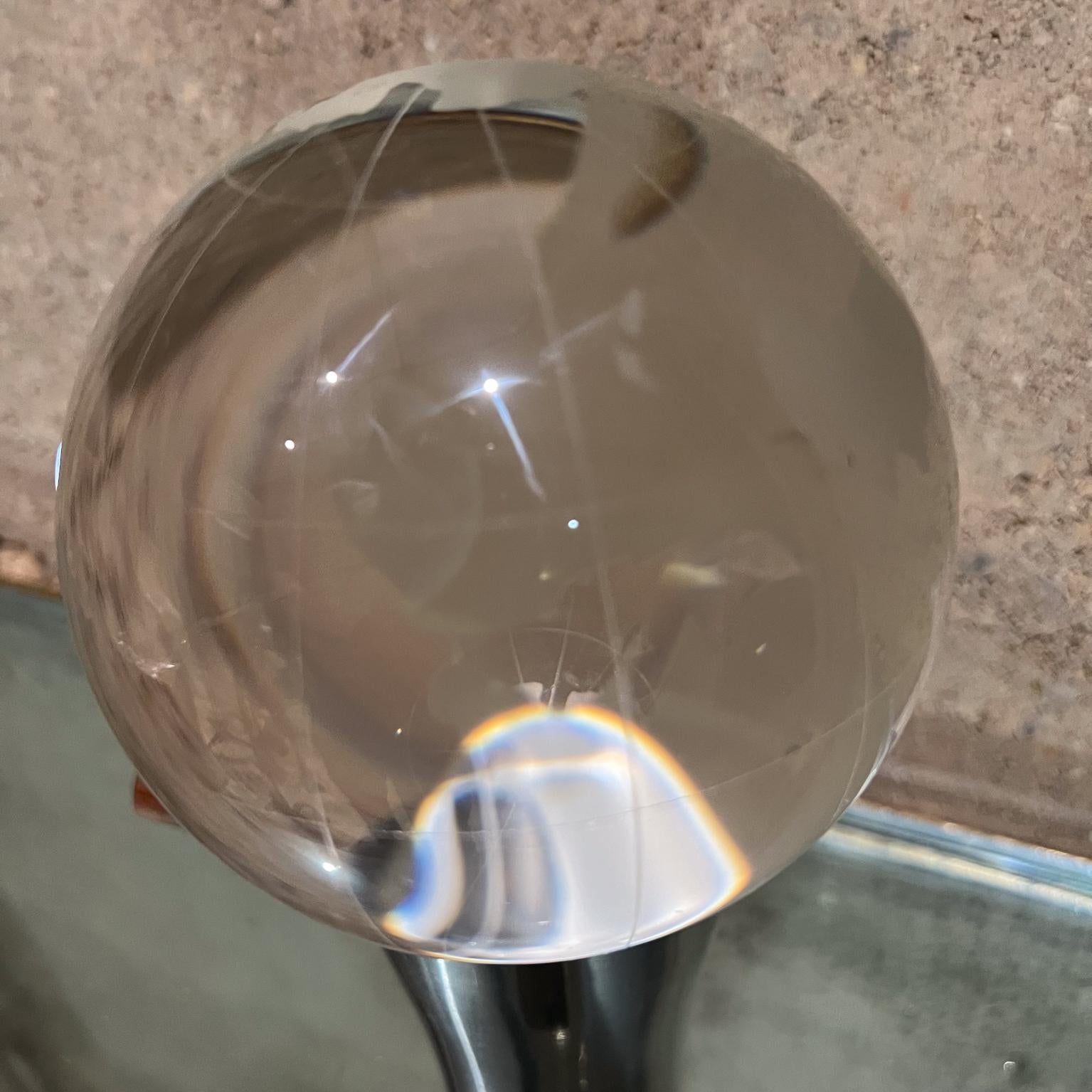 Modernist Crystal Art Glass World Ball Healing Sphere For Sale 3