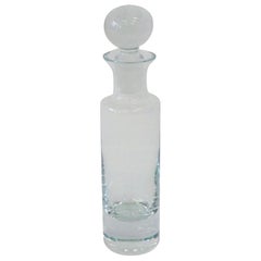 Carafe à liqueur moderniste en verre de cristal en forme de cylindre