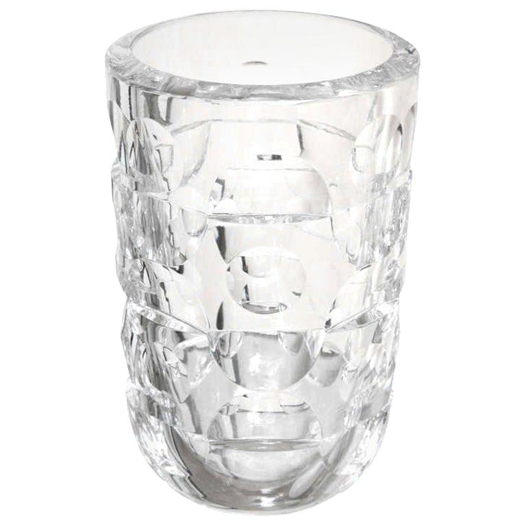 Mona Morales Schildt for Orrefors crystal vase, 1960s, offered by Vermillion 20th Century Furnishings