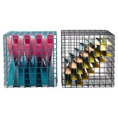 Modernist Cube Sculpture by Annalisa Appollinari, Italy, 1983