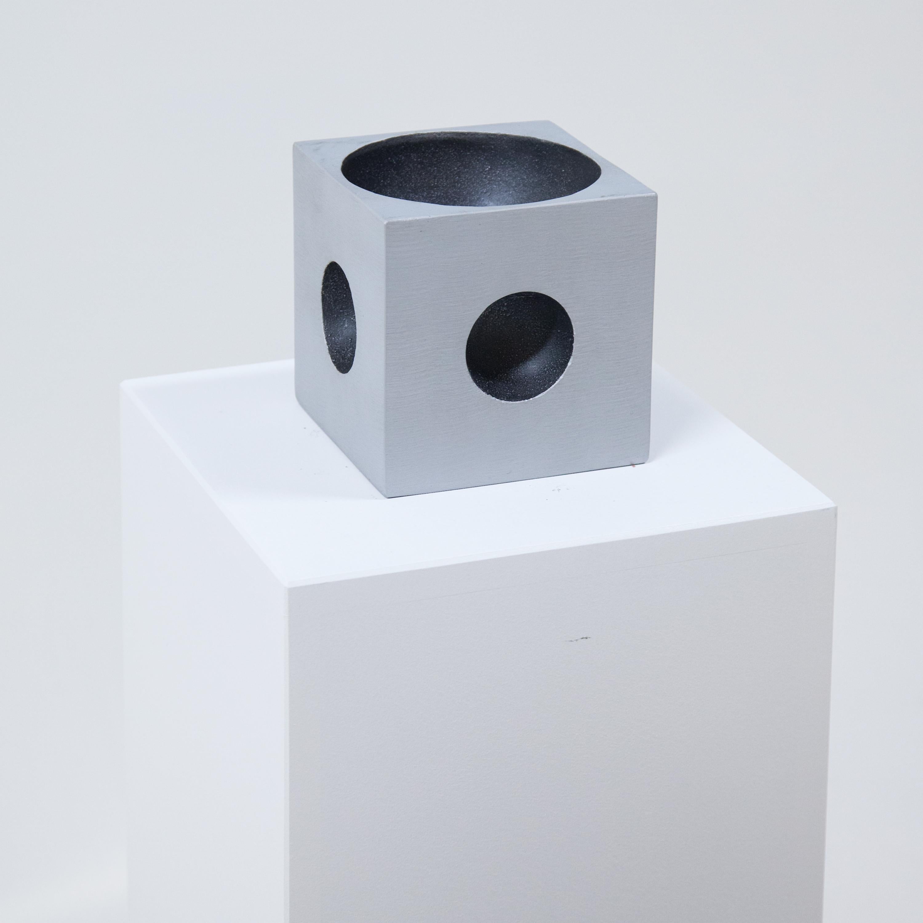 Italian Modernist Cube Sculpture by Artist Lorenzo Burchiellaro For Sale