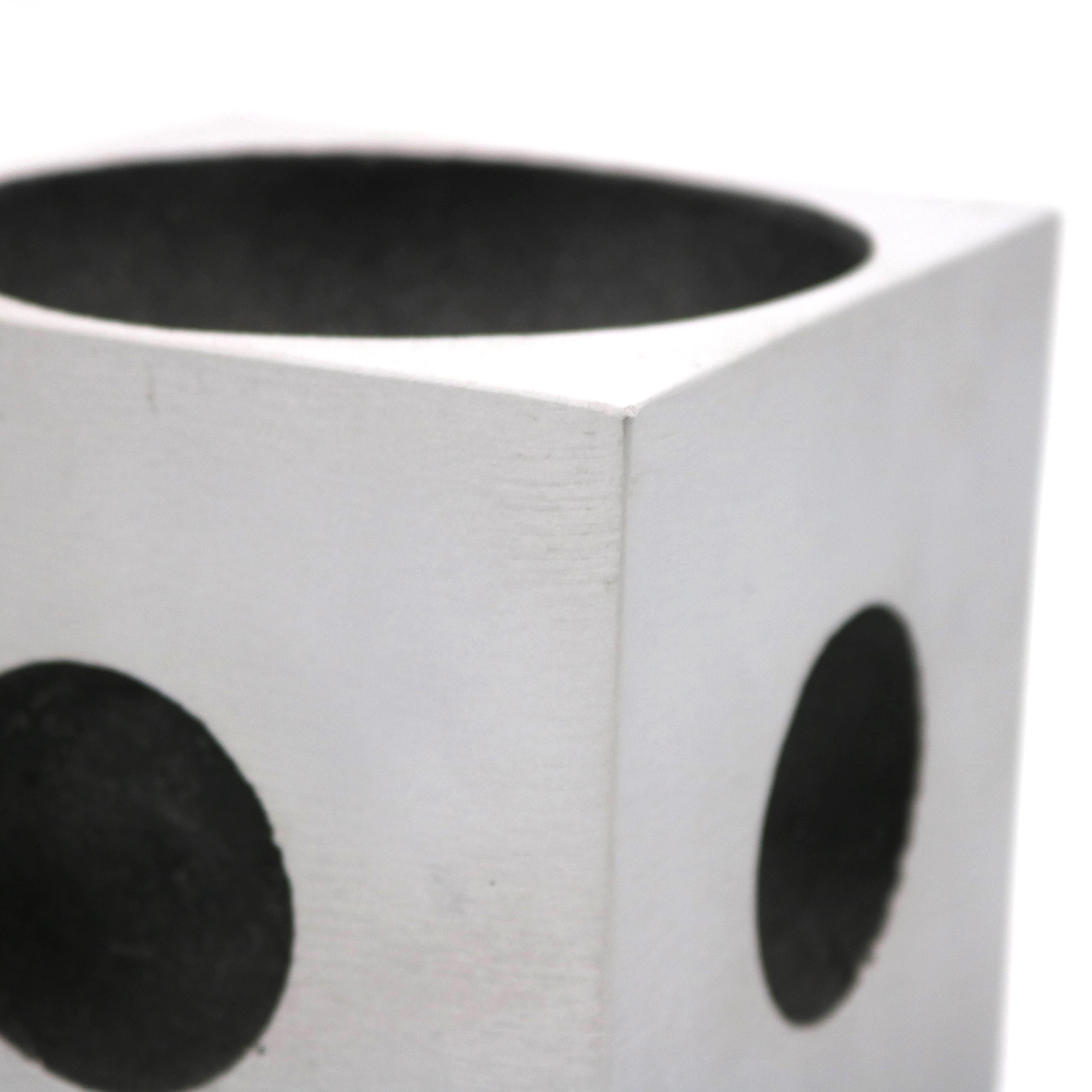 Modernist Cube Sculpture by Artist Lorenzo Burchiellaro For Sale 2