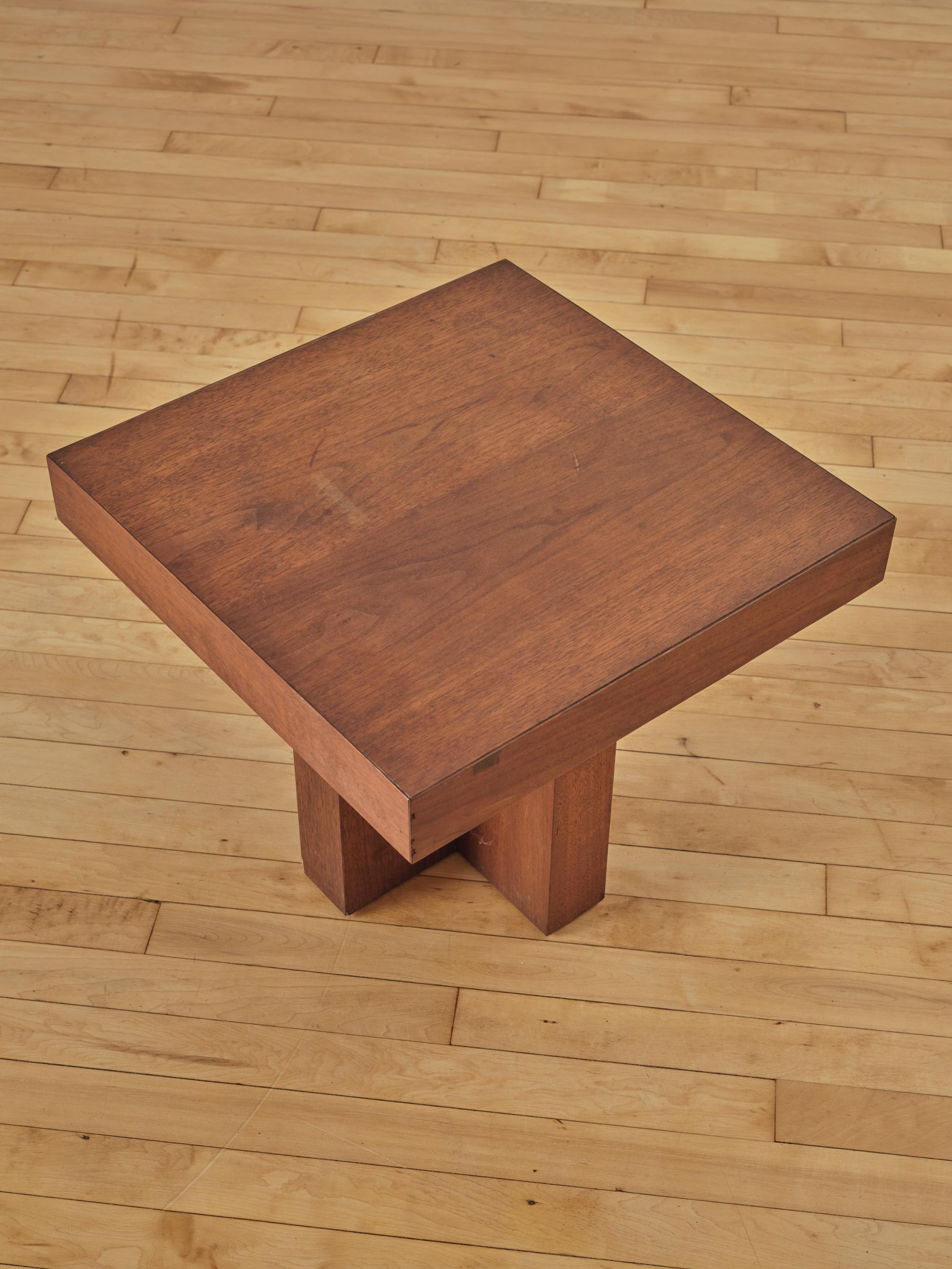 20th Century Modernist Cube Side Table   For Sale