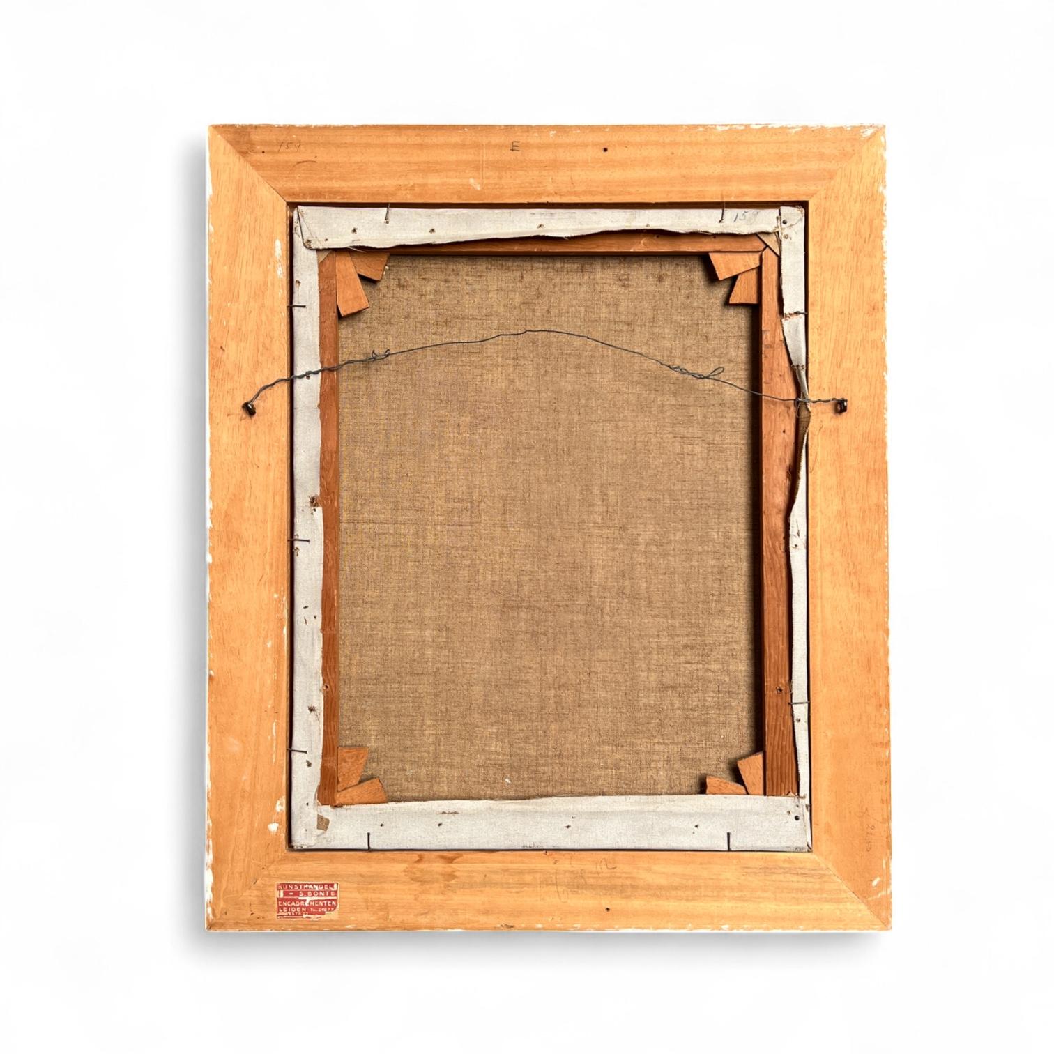 Modernistisches kubistisches Stilleben Öl auf Leinwand von Cor Alons, Niederländer 1950er Jahre, signiert (Handbemalt) im Angebot