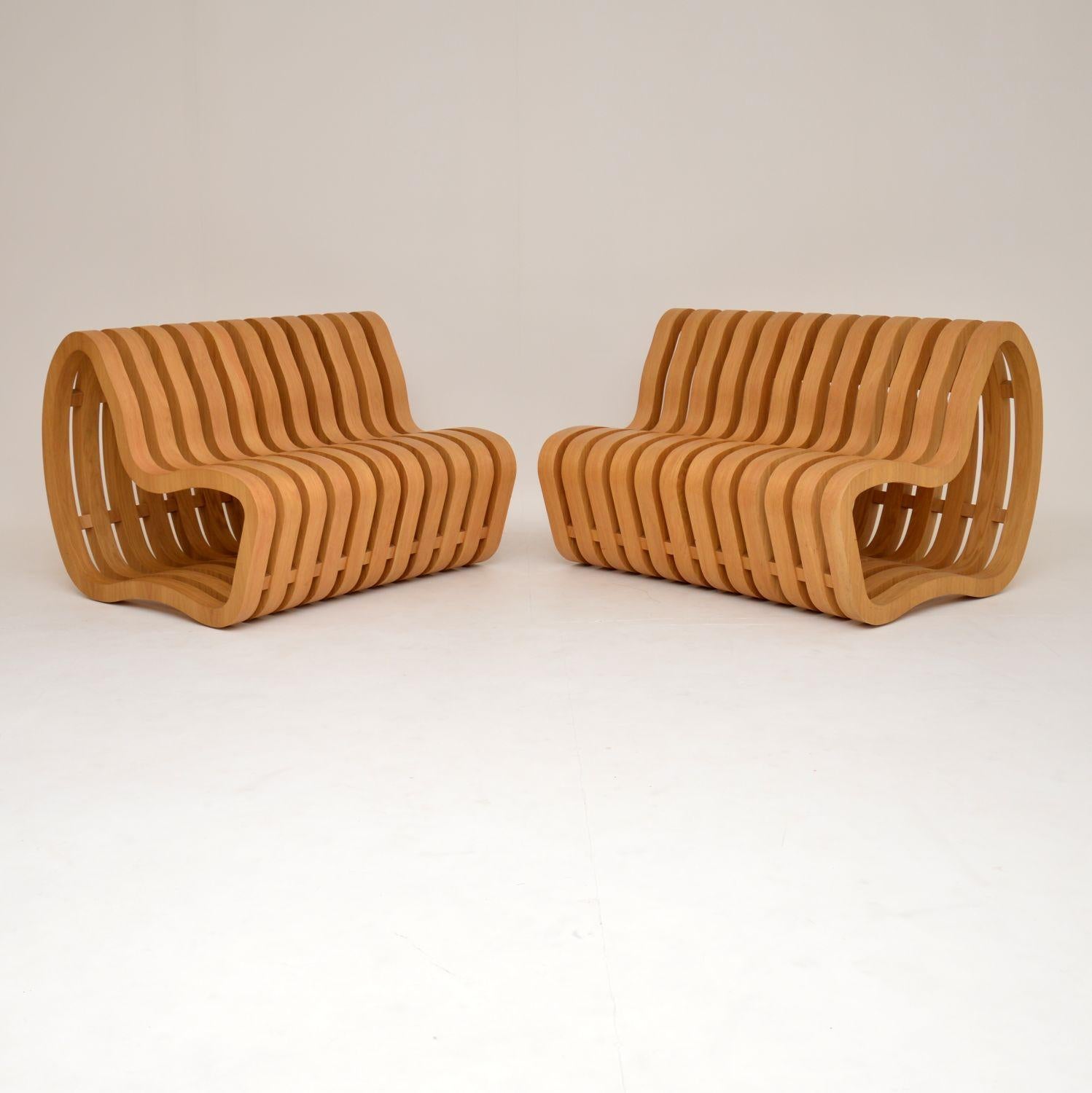 Wood Modernist “Curve Bench” by Nina Moeller Designs