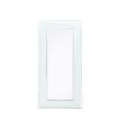 Modernist Custom Two-Tier Rectangular Mirror w/ Beveled Detailing