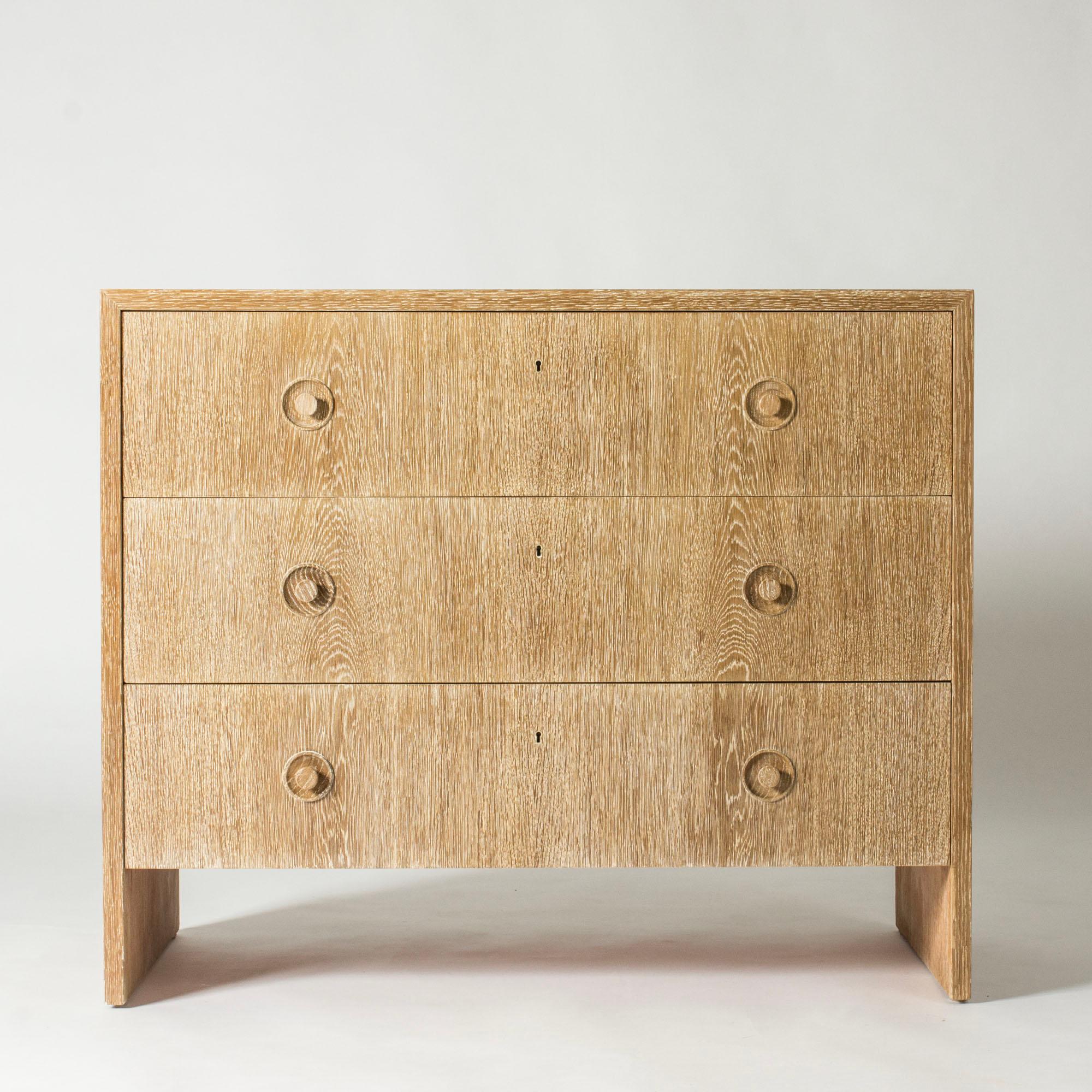 Modernist "Dagmar" chest of drawers, Axel Einar Hjorth, NK, Sweden, 1930s For Sale