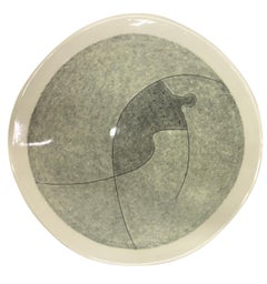 Modernist Dancing Figure Ceramic Catchall Plate, 1993