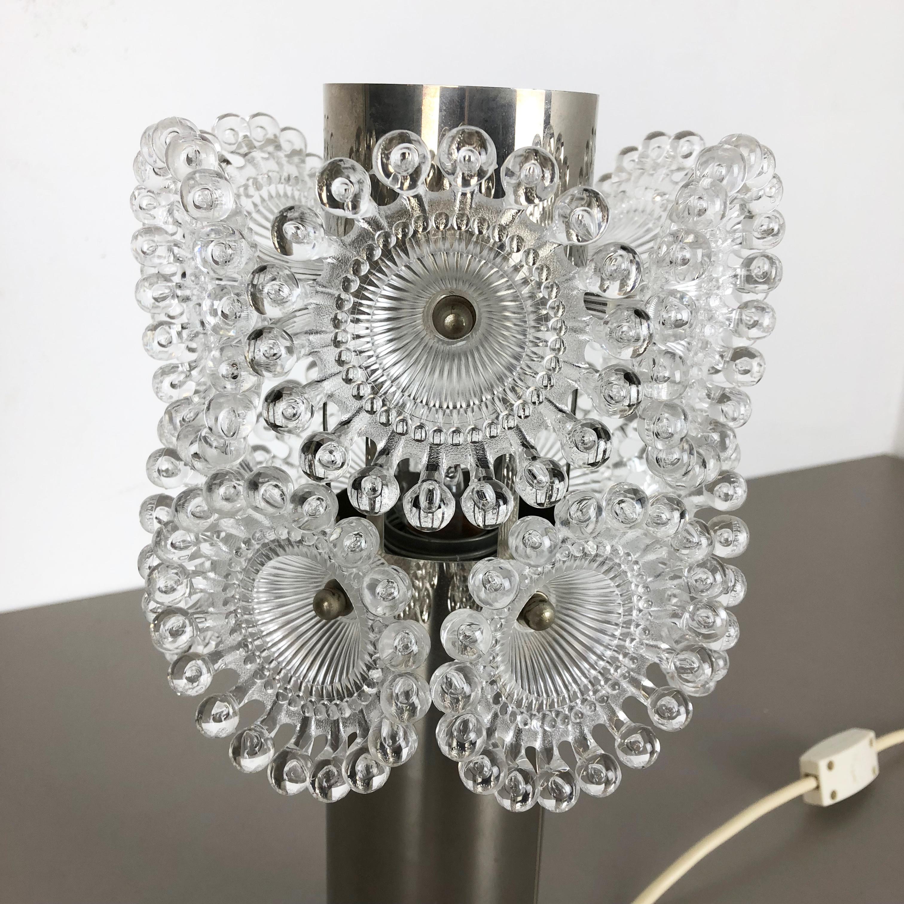 Metal Modernist Dandelion Space Age Table Light by Sölken Lights, 1970s, Germany