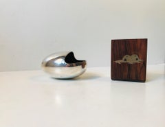 Modernist Danish Ashtray and Cigarette Holder by Carl Cohr and Axel Salomonsen