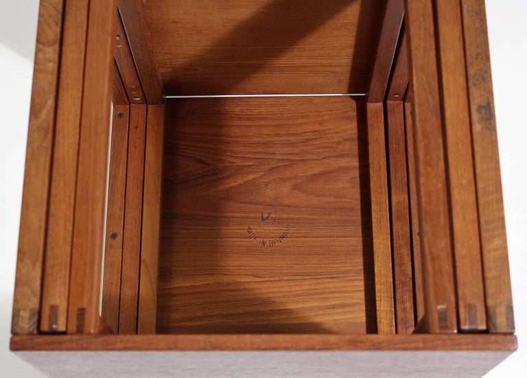 Modernist Danish Kai Kristiansen Teak Wood Modular Nesting Tables 6