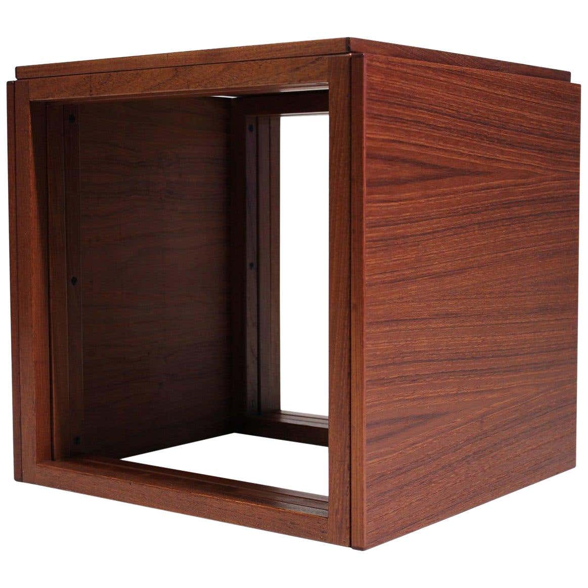 Modernist Danish Kai Kristiansen Teak Wood Modular Nesting Tables at ...