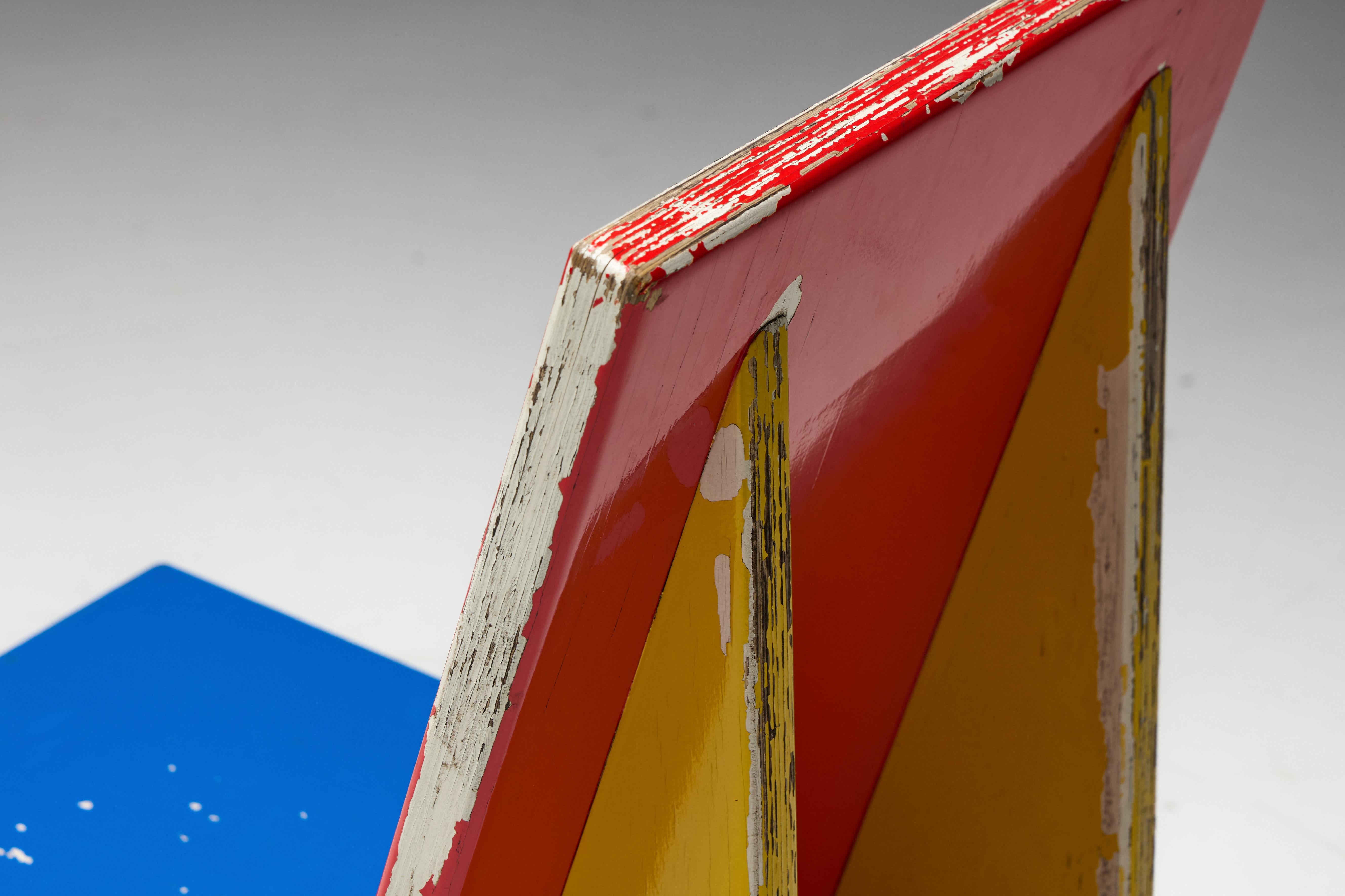 Sedia da salotto modernista ispirata a De Stijl, Paesi Bassi, anni '60 8