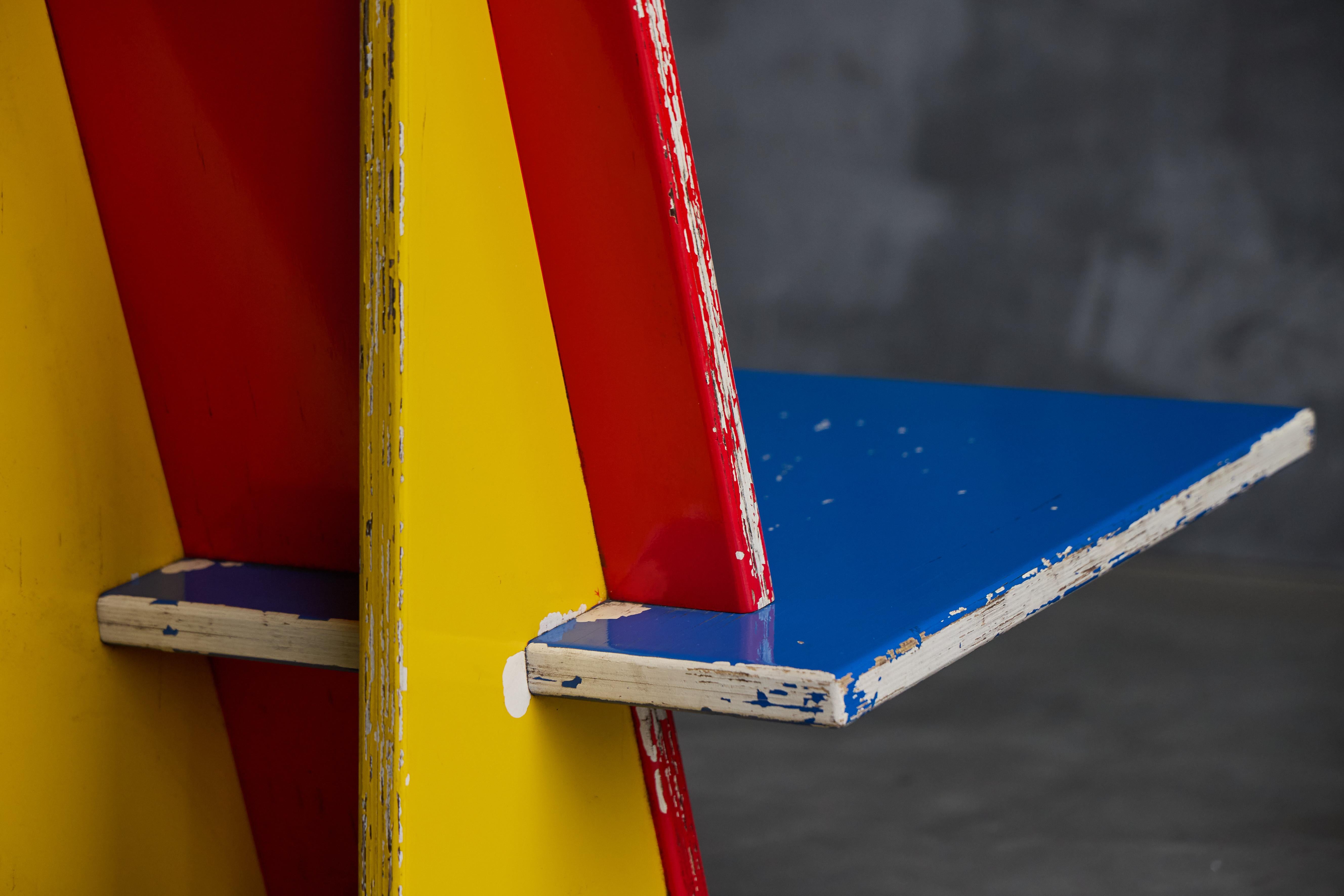 Sedia da salotto modernista ispirata a De Stijl, Paesi Bassi, anni '60 In condizioni buone a Antwerp, BE