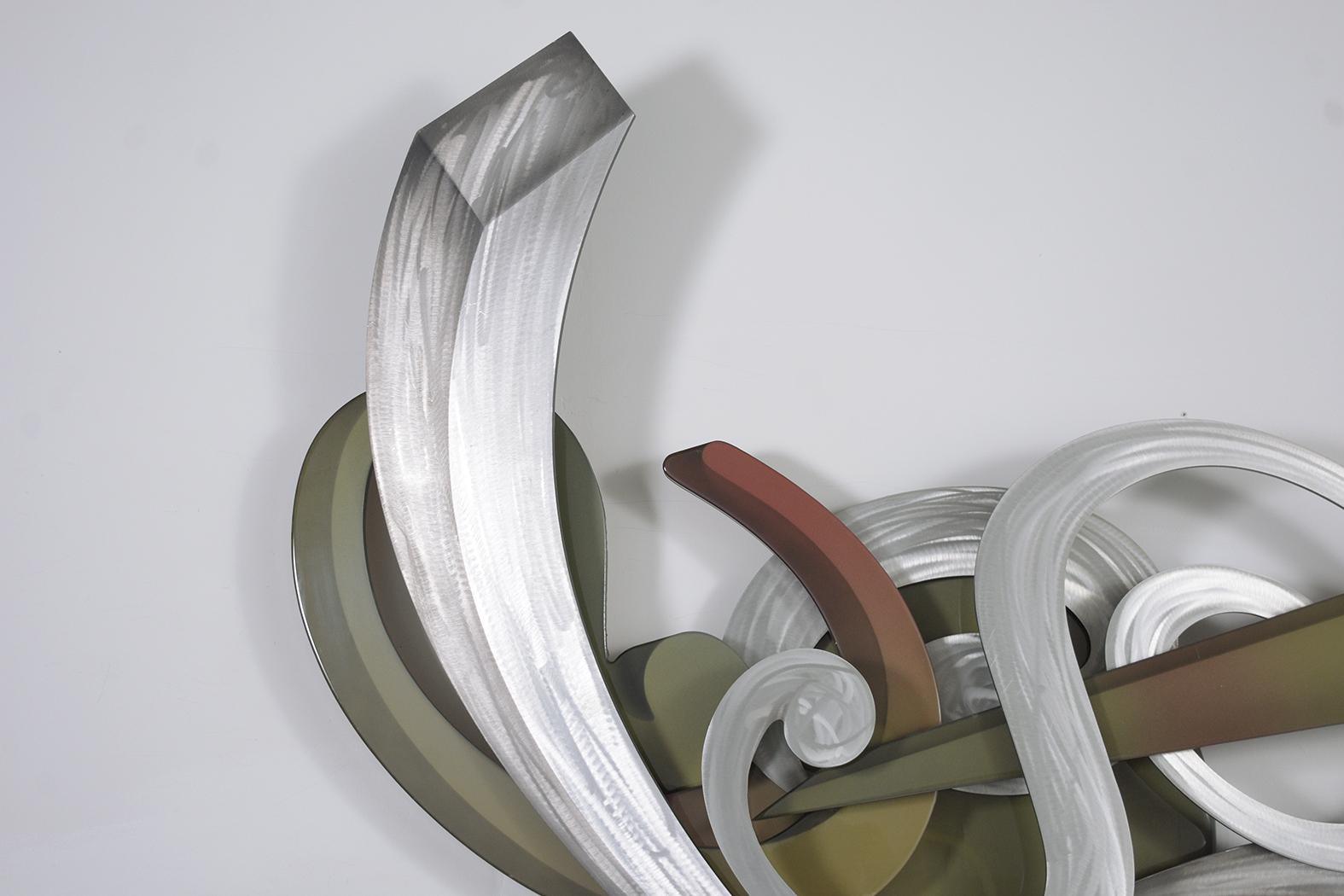 American Dimensional Modern Wall Sculpture For Sale