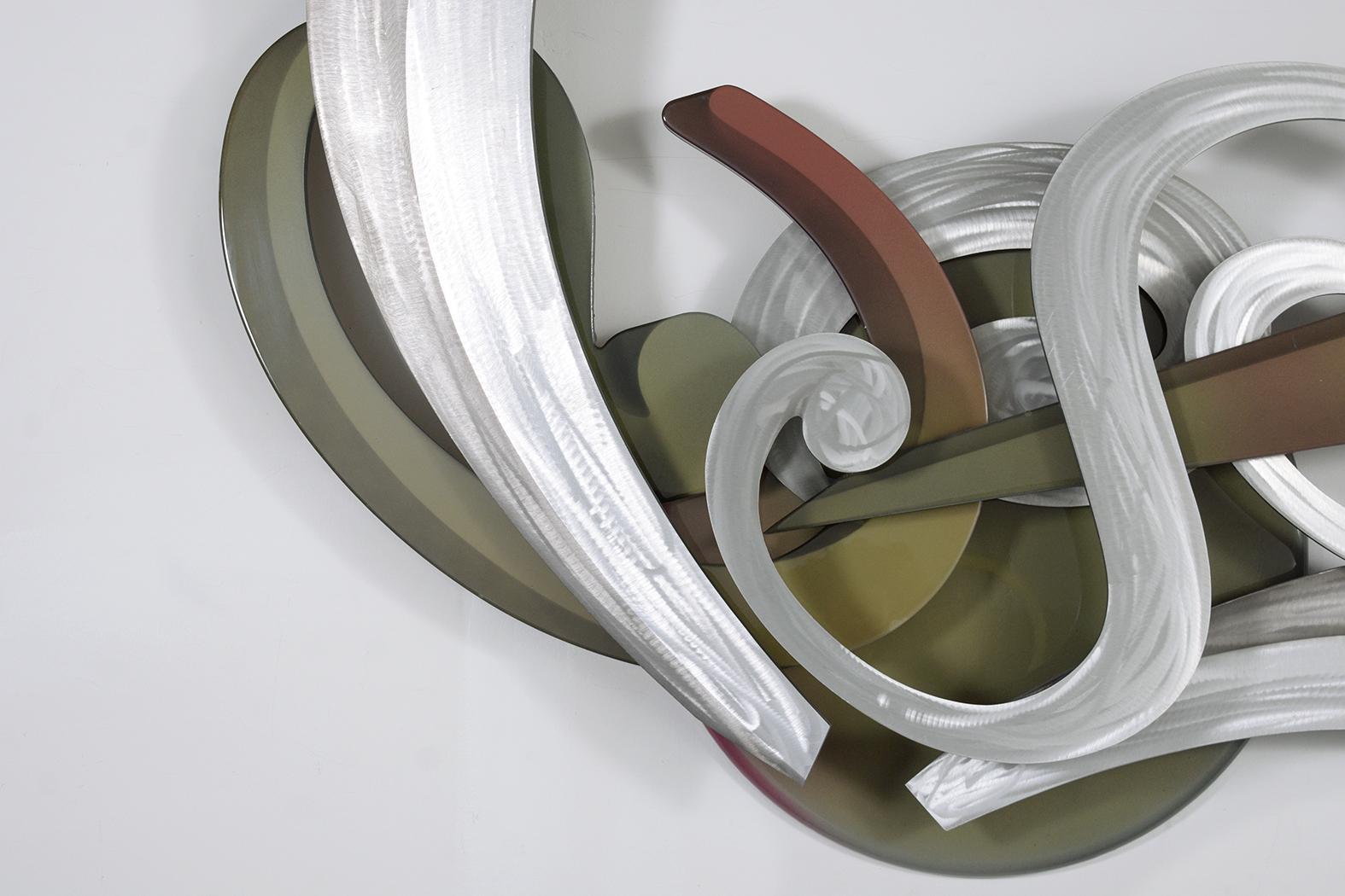 Dimensional Modern Wall Sculpture In Good Condition For Sale In Los Angeles, CA