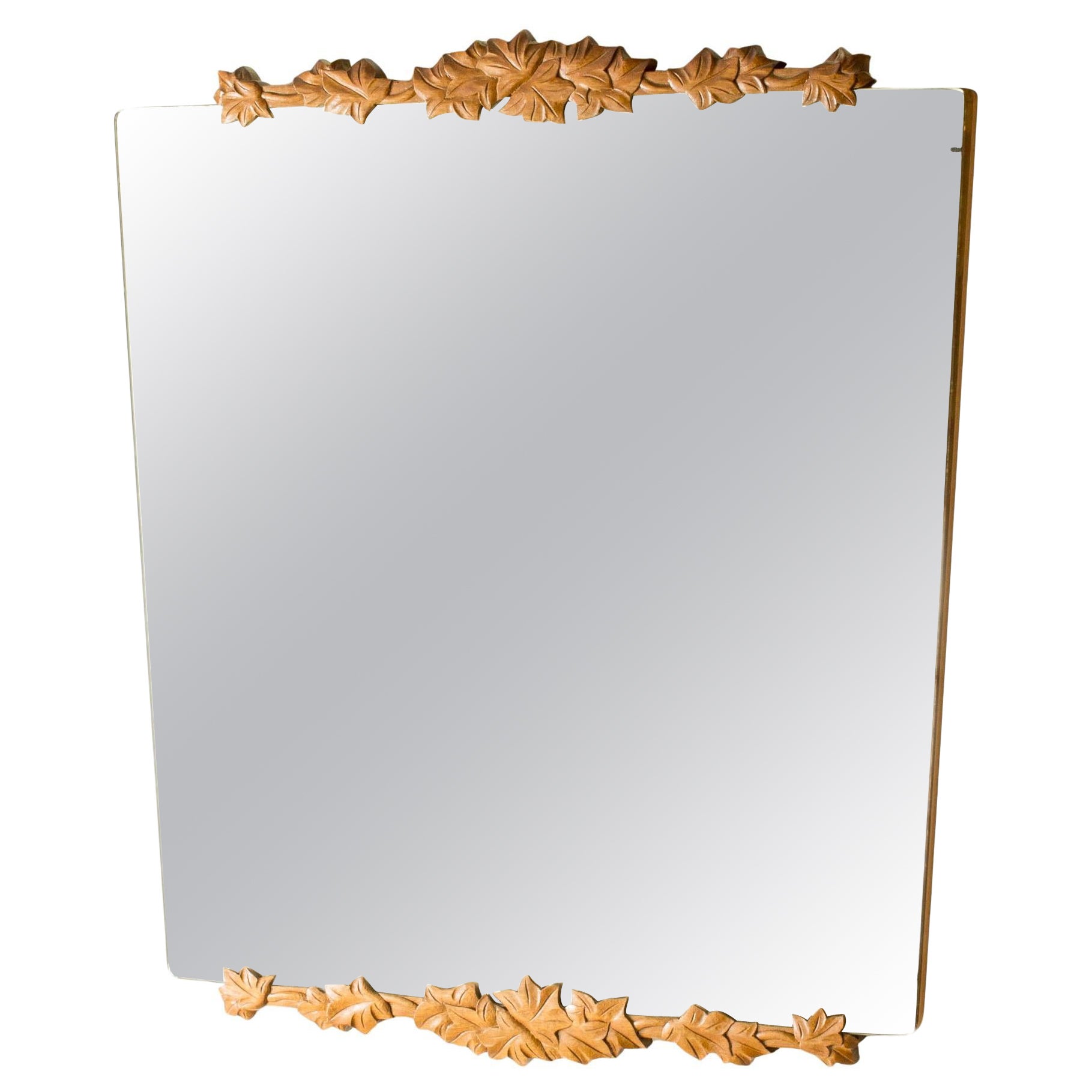 Modernist Decorated Wall Mirror, Sweden, 1940s