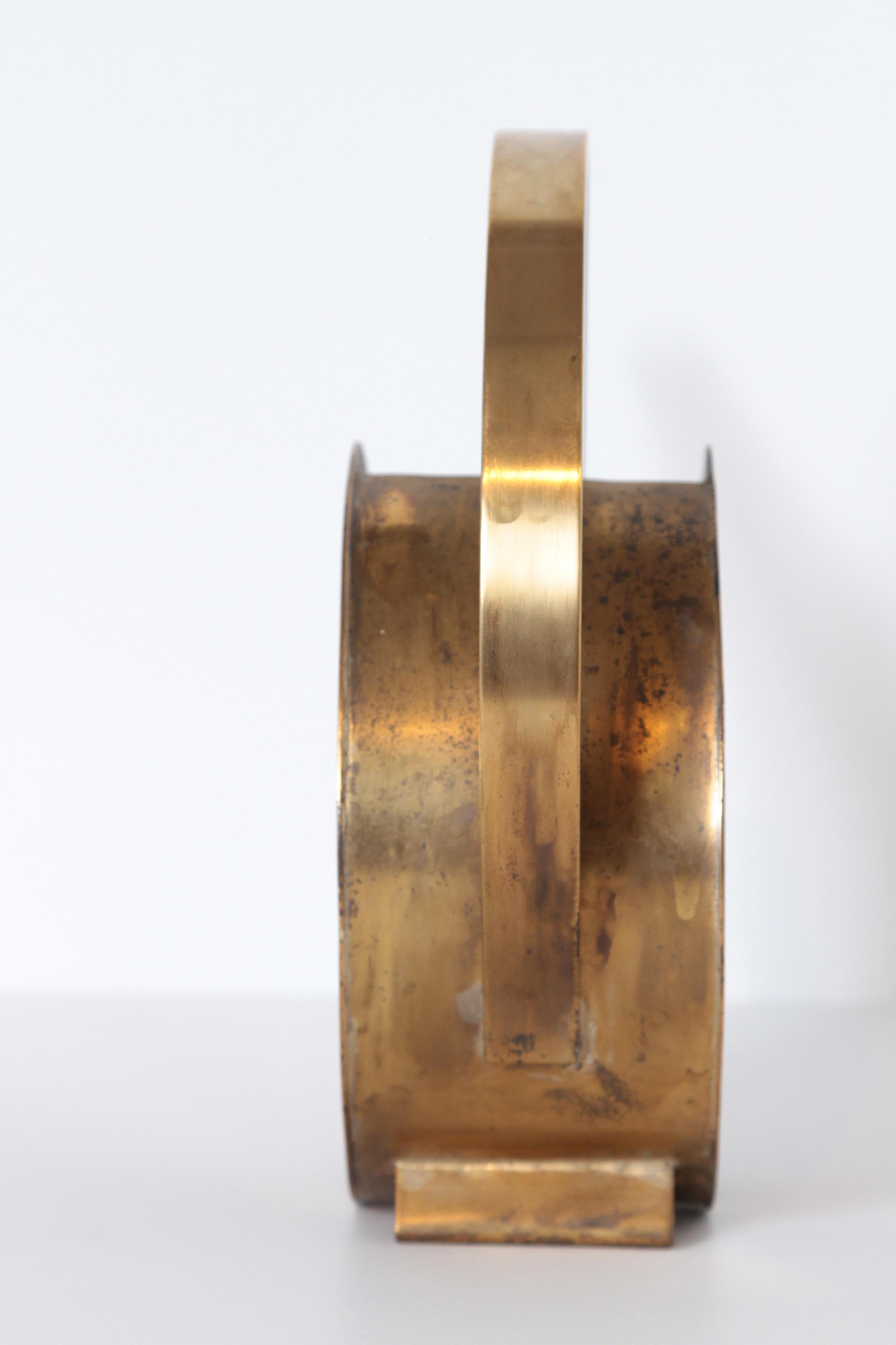 Plated Modernist Design 20th Century Brass Watering Cans, Bauhaus Influenced For Sale