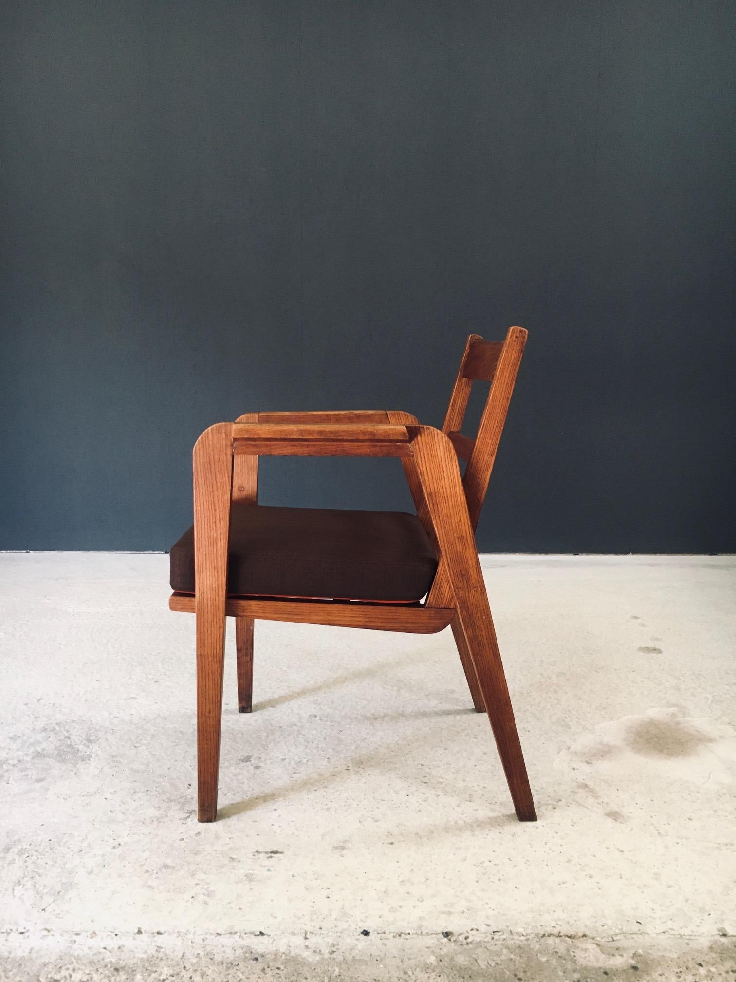 Modernist Design Armchair, France 1940's Bon état - En vente à Oud-Turnhout, VAN
