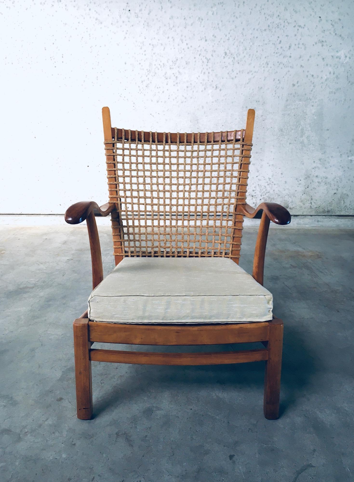 Néerlandais Chaise facile au design moderniste par Bas Van Pelt, Pays-Bas, années 1930 en vente
